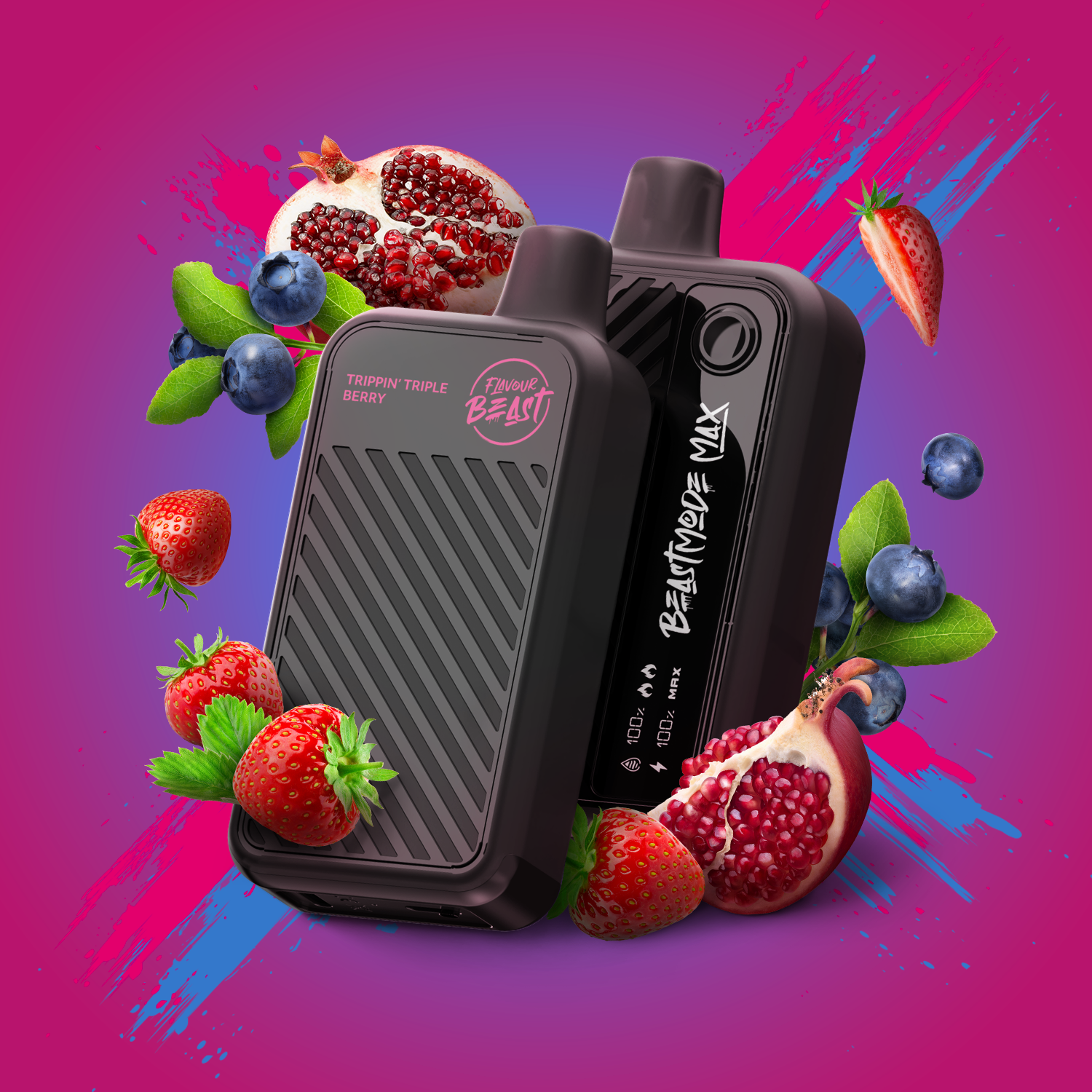 FLAVOUR BEAST 18K - TRIPPIN TRIPLE BERRY ICED