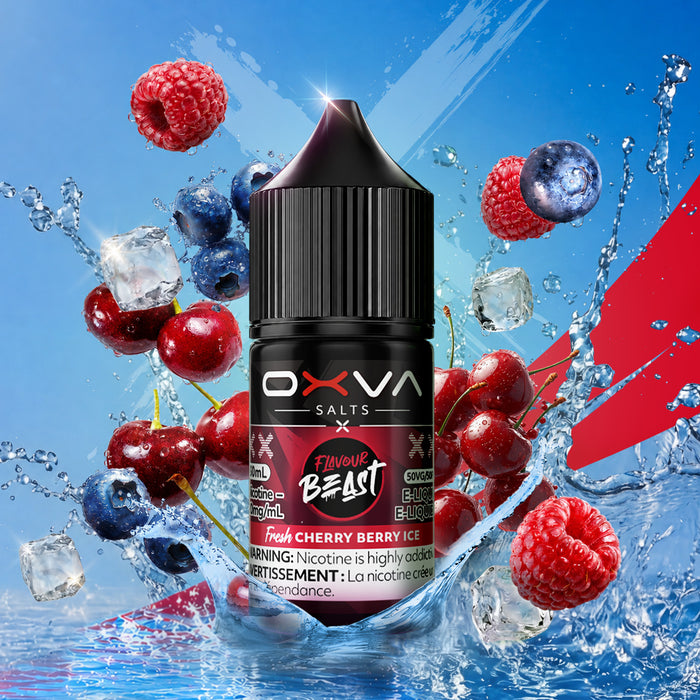 FB X OXVA E-LIQUID - FRESH CHERRY BERRY ICE