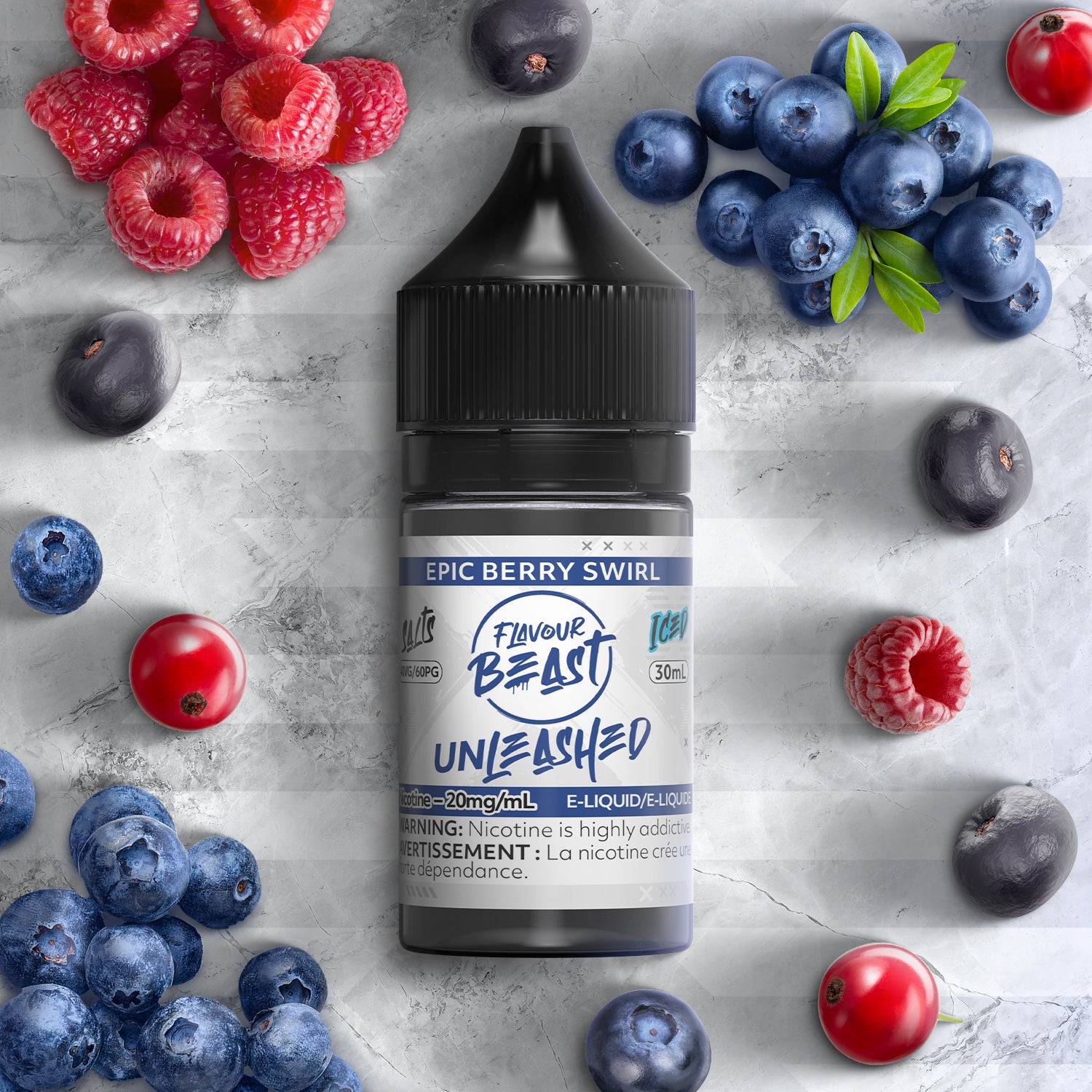 FLAVOUR BEAST - UNLEASHED 20MG/ML - BERRY SWIRL