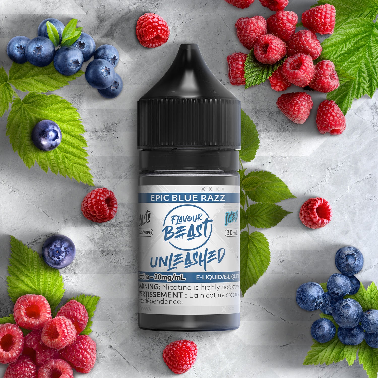 FLAVOUR BEAST - UNLEASHED 20MG/ML - BLUE RAZZ