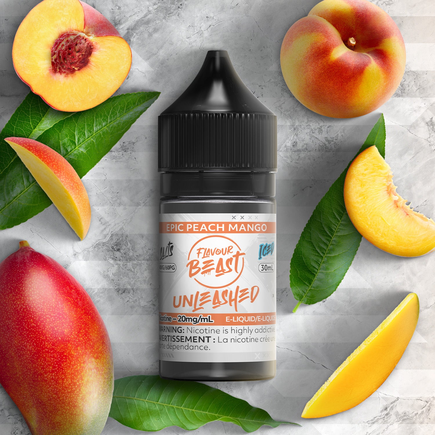 FLAVOUR BEAST - UNLEASHED 20MG/ML - PEACH MANGO