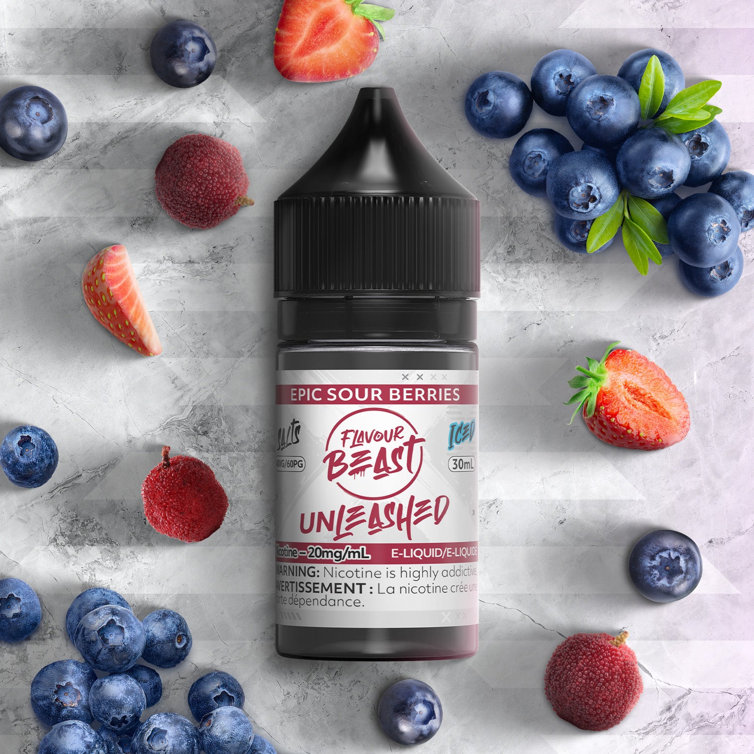 FLAVOUR BEAST - UNLEASHED 20MG/ML - SOUR BERRIES