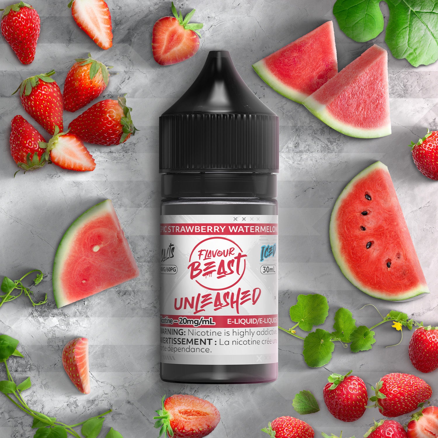 FLAVOUR BEAST - UNLEASHED 20MG/ML - STRAWBERRY WATERMELON