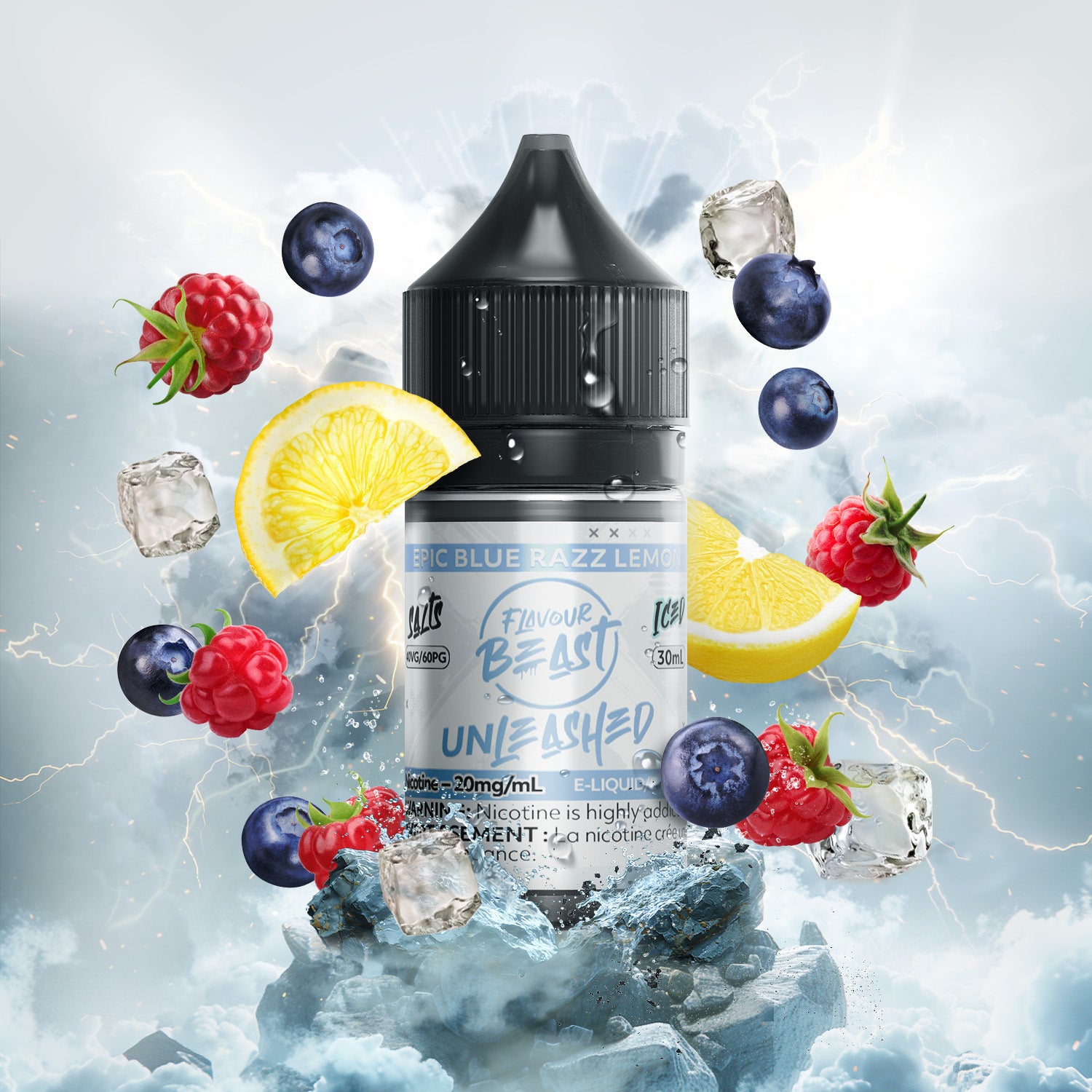 FLAVOUR BEAST - UNLEASHED 20MG/ML - BLUE RAZZ LEMON