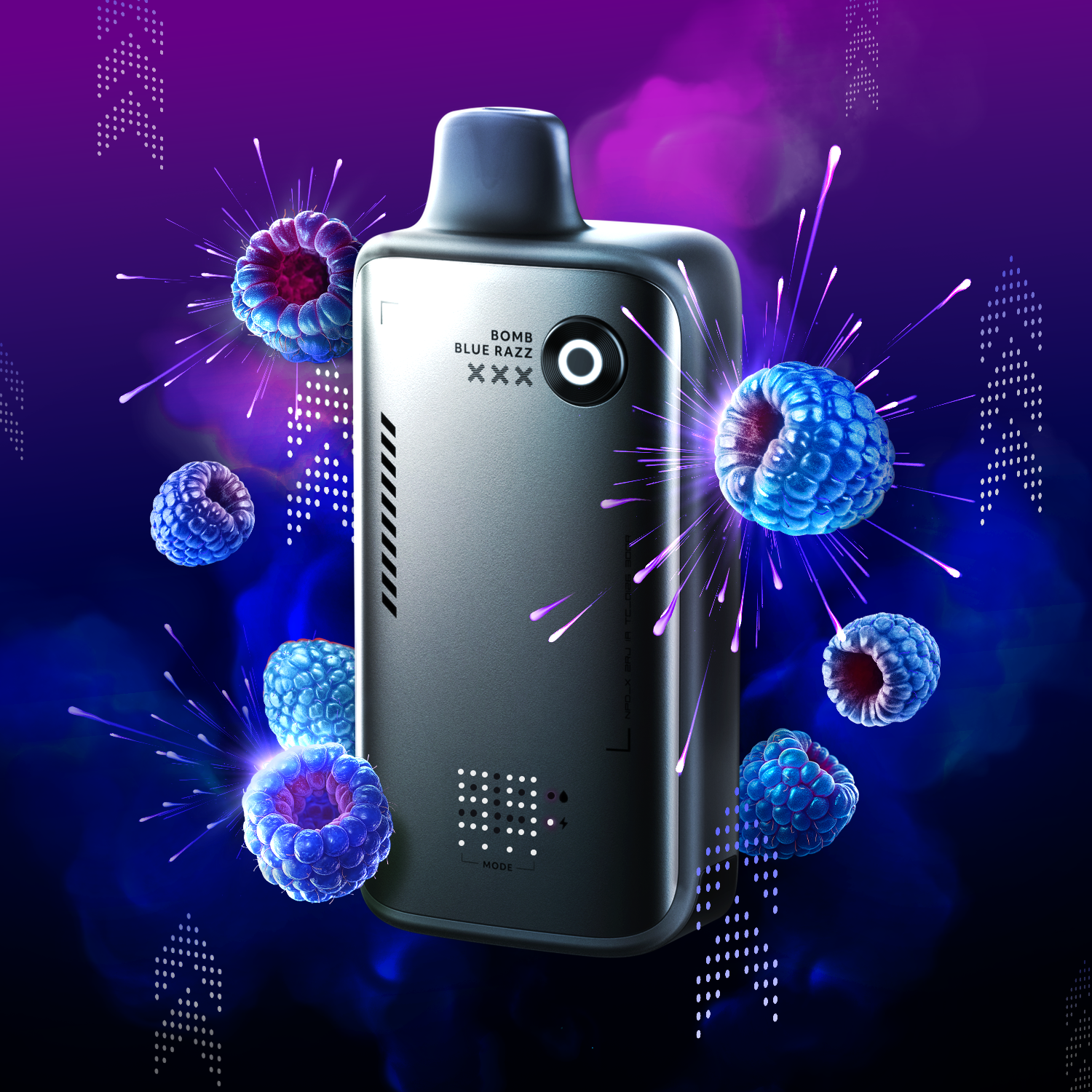 FLAVOUR BEAST - ALPHA 80K- BOMB BLUE RAZZ