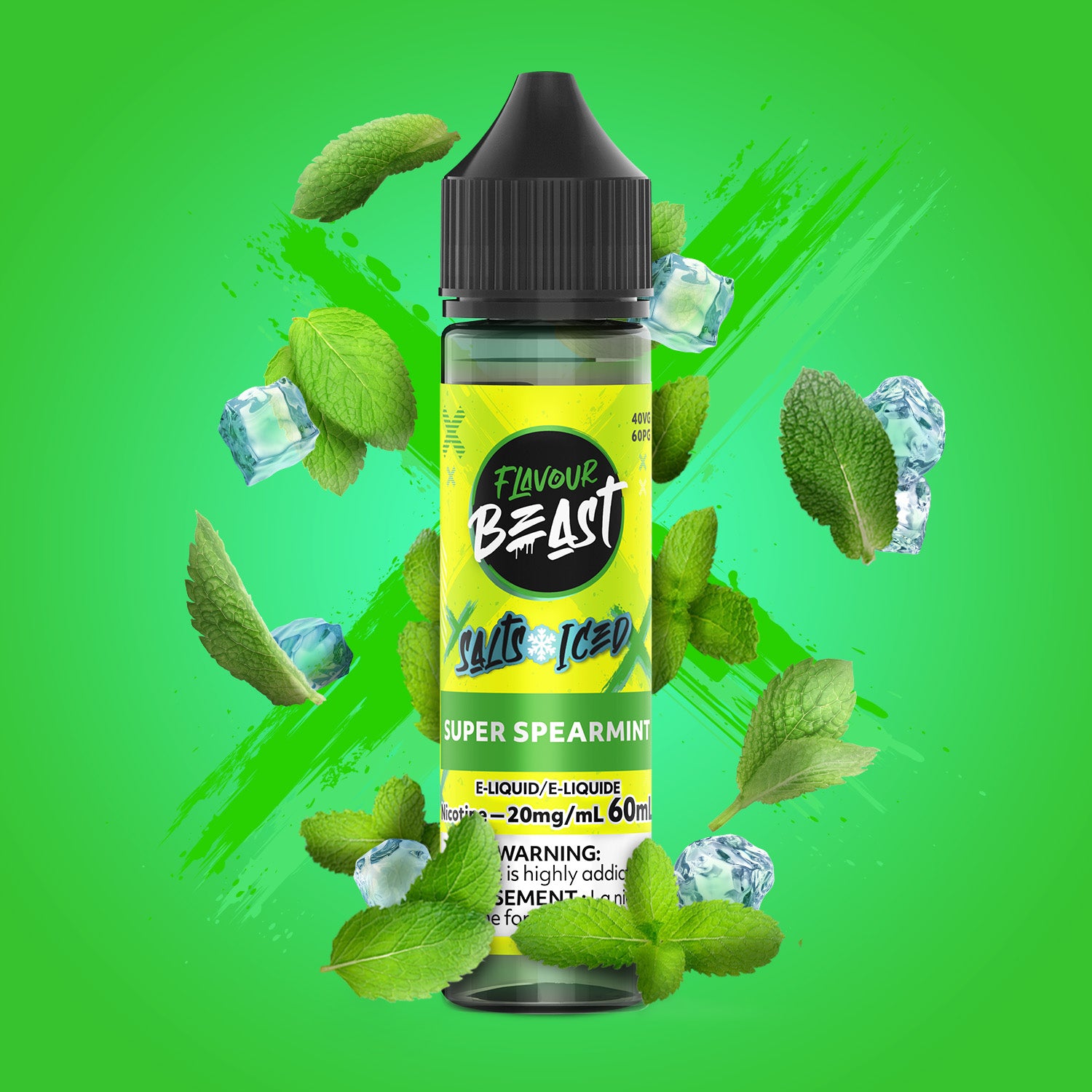 FLAVOUR BEAST - SALT 20MG/ML - 60 ML - SUPER SPEARMINT
