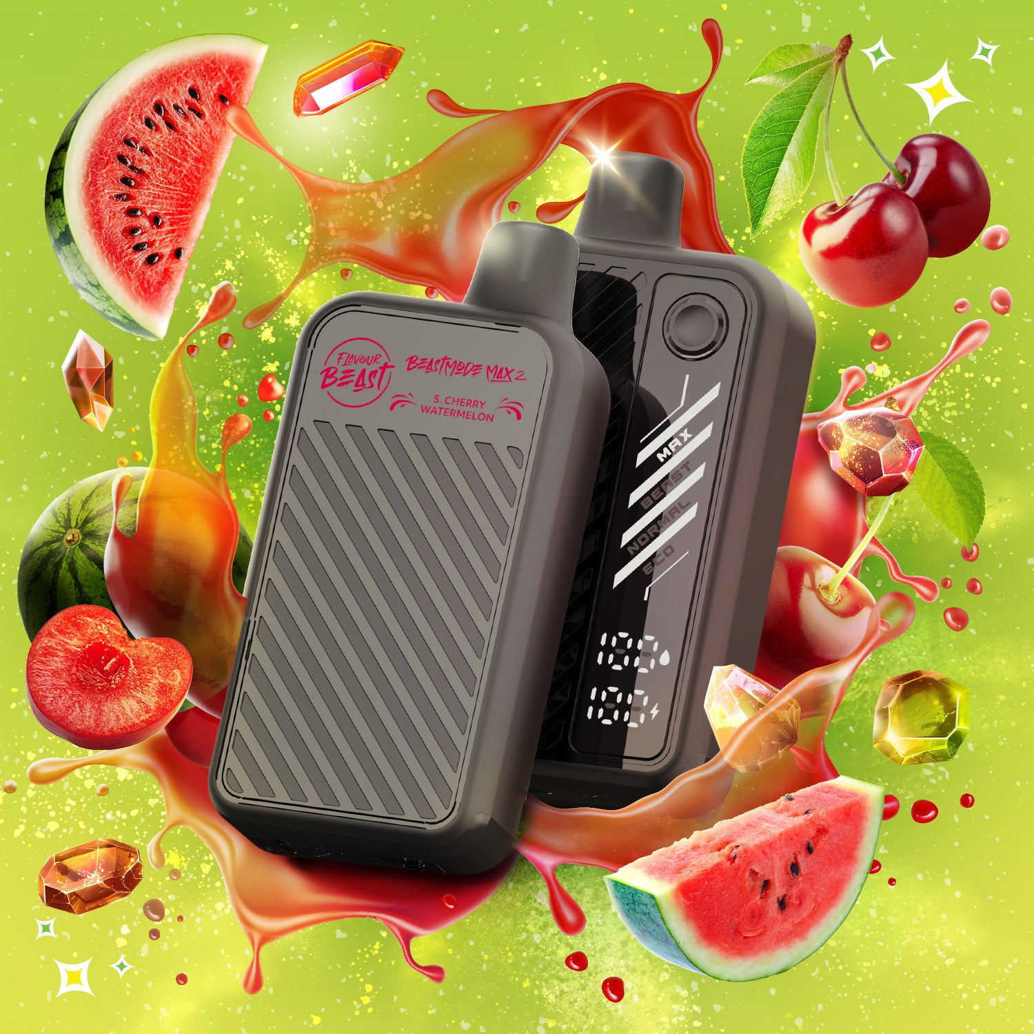FLAVOUR BEAST 50k -  GUSHIN SOUR CHERRY WATERMELON