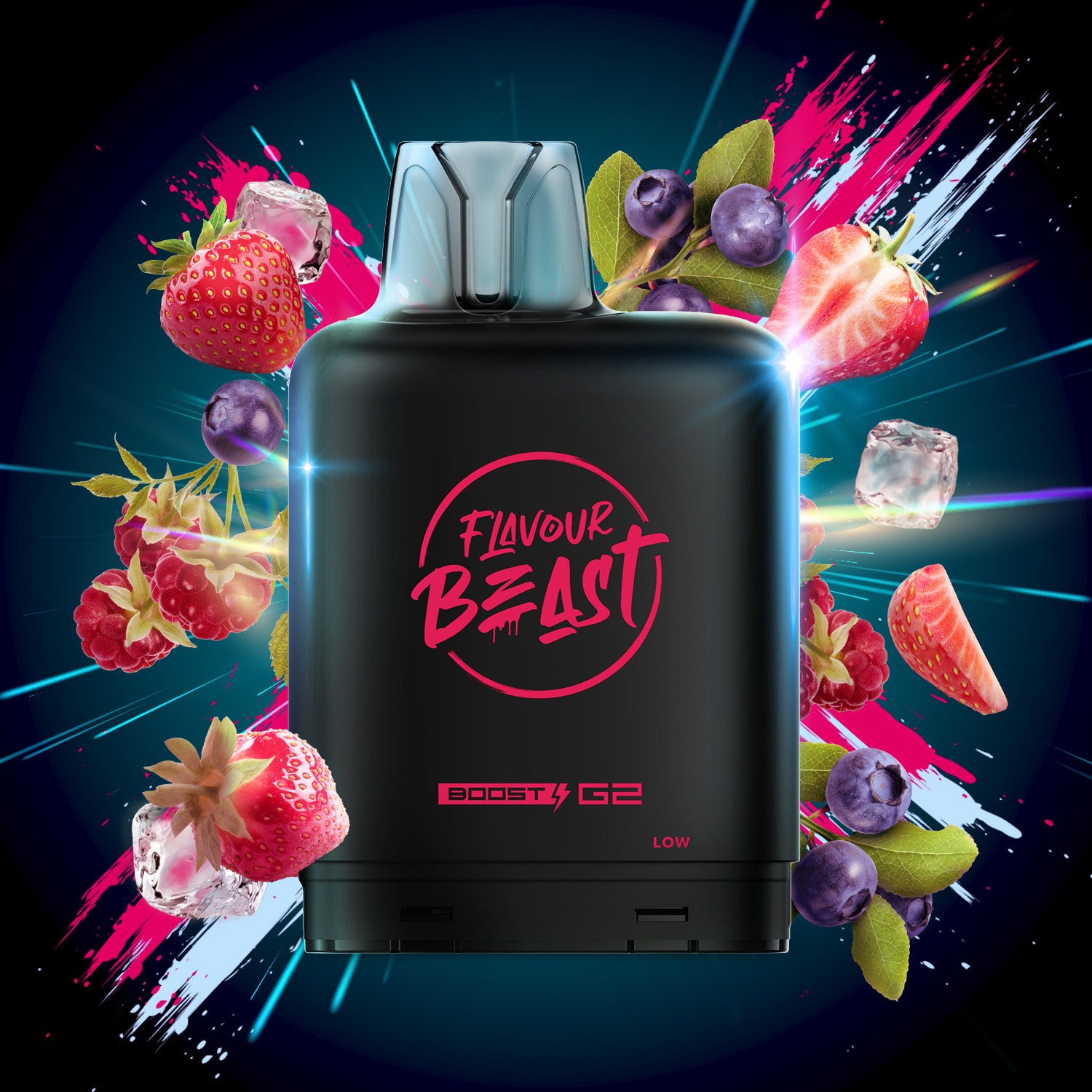 LEVEL X FLAVOUR BEAST 15/25K - STRAWBERRY RASPBERRY BLUEBERRY ICE