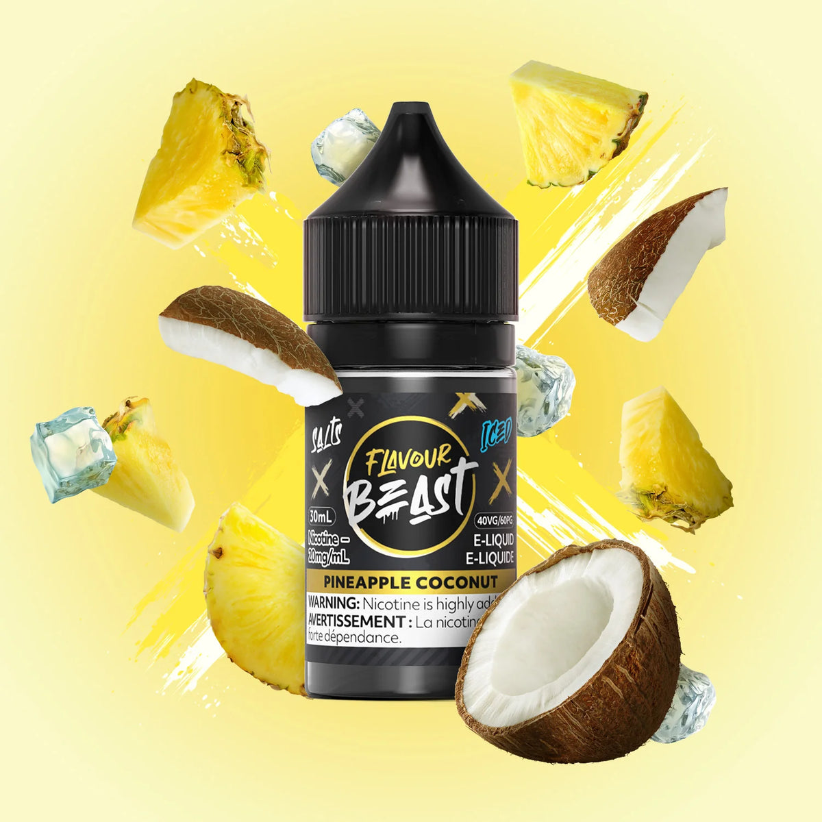 FLAVOUR BEAST - SALT 20MG 30ML- PINEAPPLE COCONUT