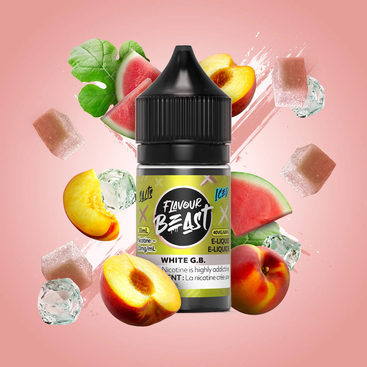 FLAVOUR BEAST - SALT 20MG 30ML- WHITE G.B.