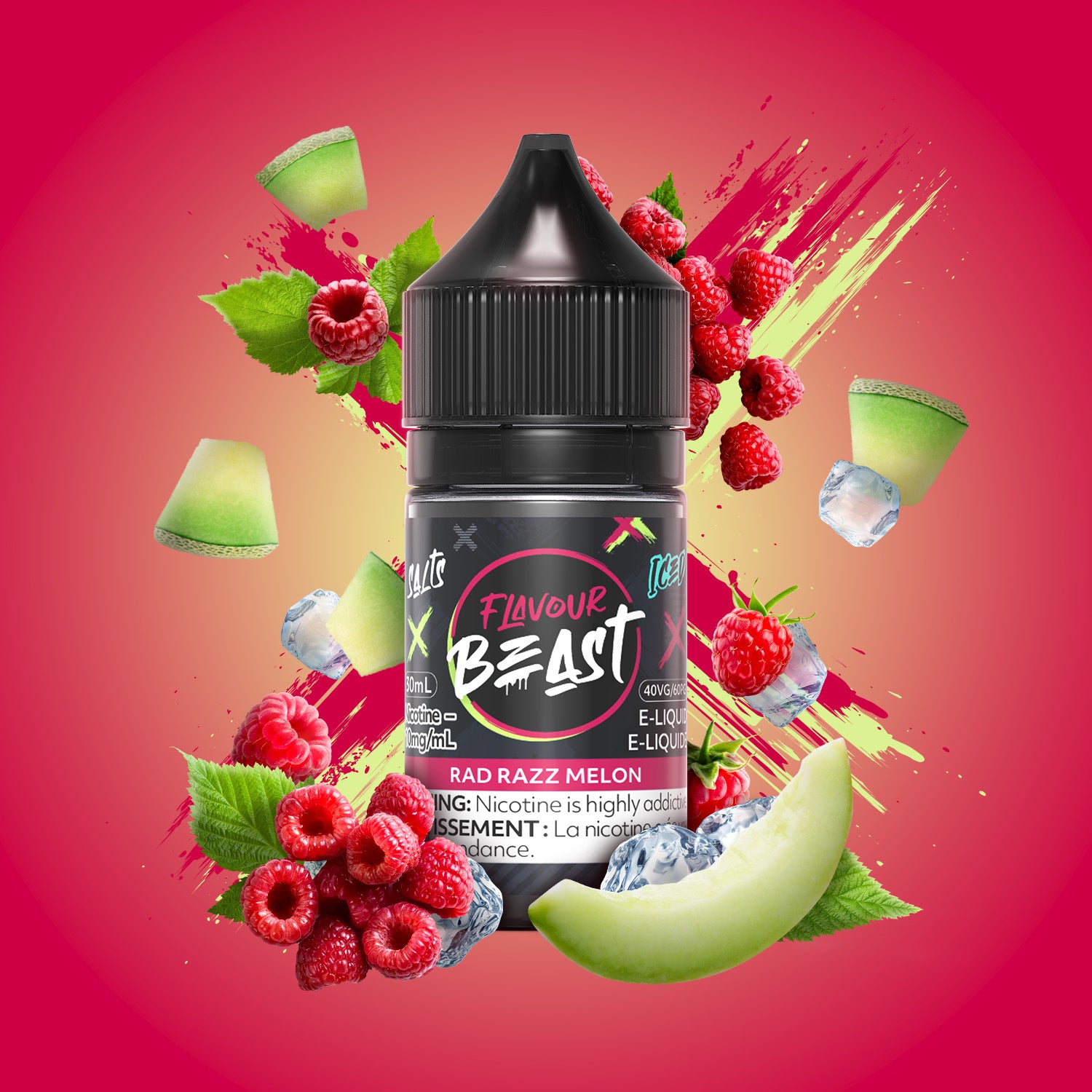 FLAVOUR BEAST SALT 20MG/ML-RAD RAZZ MELON