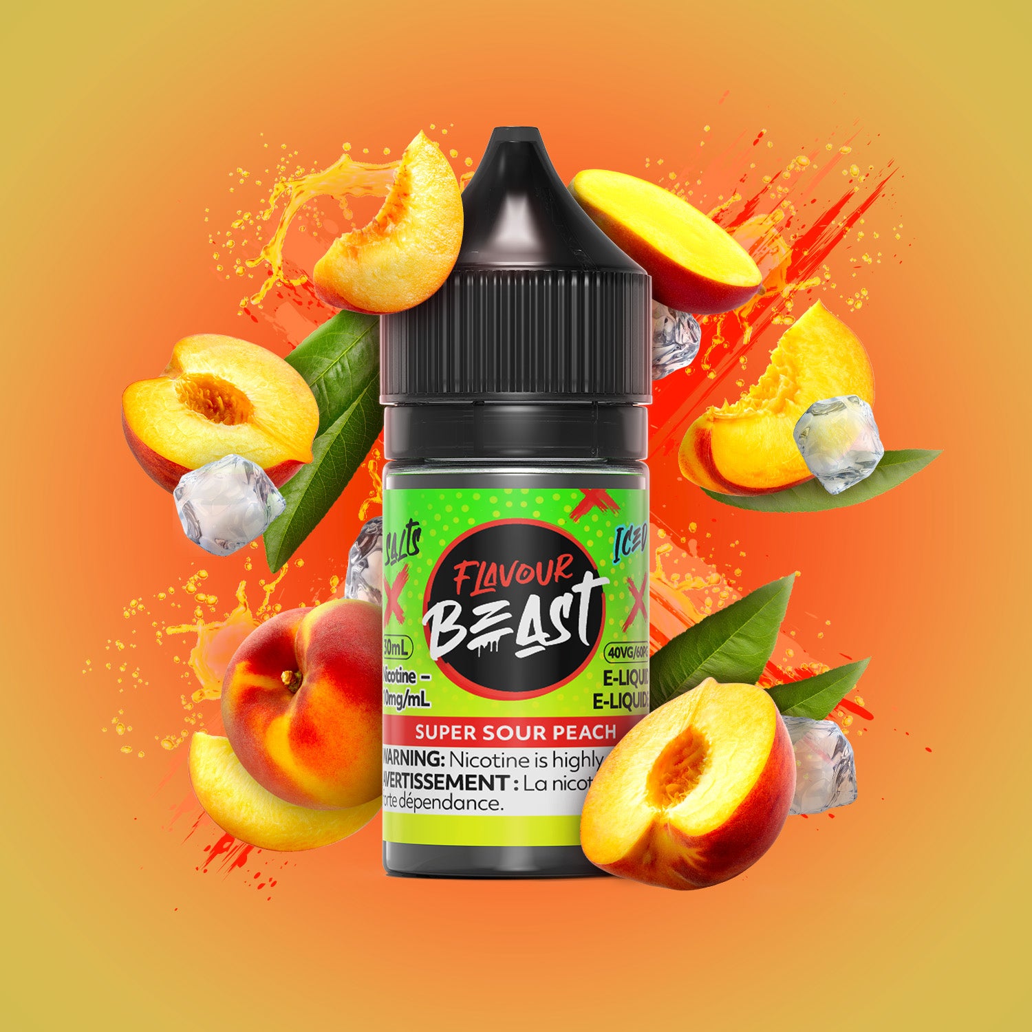 FLAVOUR BEAST SALT 20MG/ML-SUPER SOUR PEACH