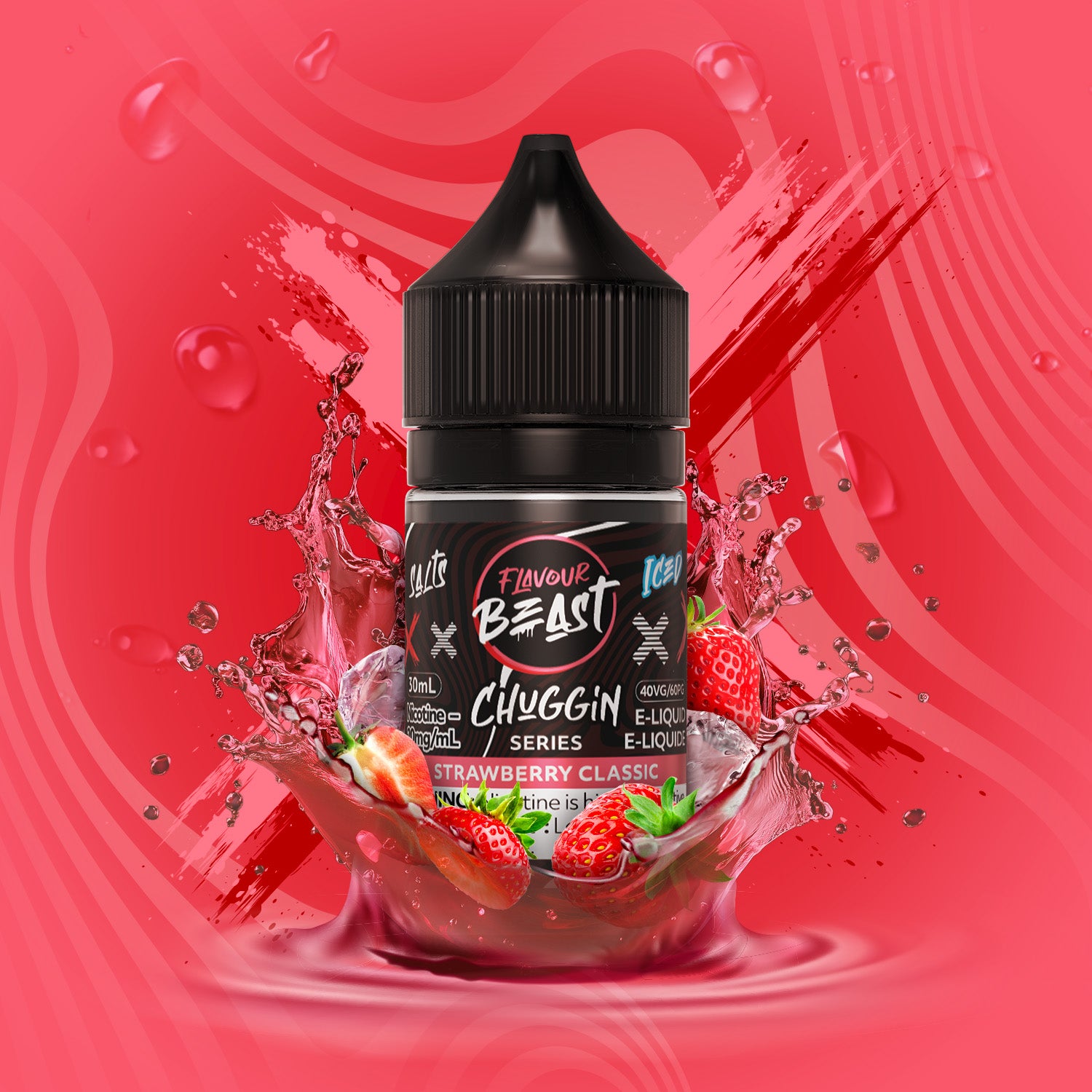 FLAVOUR BEAST CHUGGIN SALT 20MG/ML - Strawberry Classic