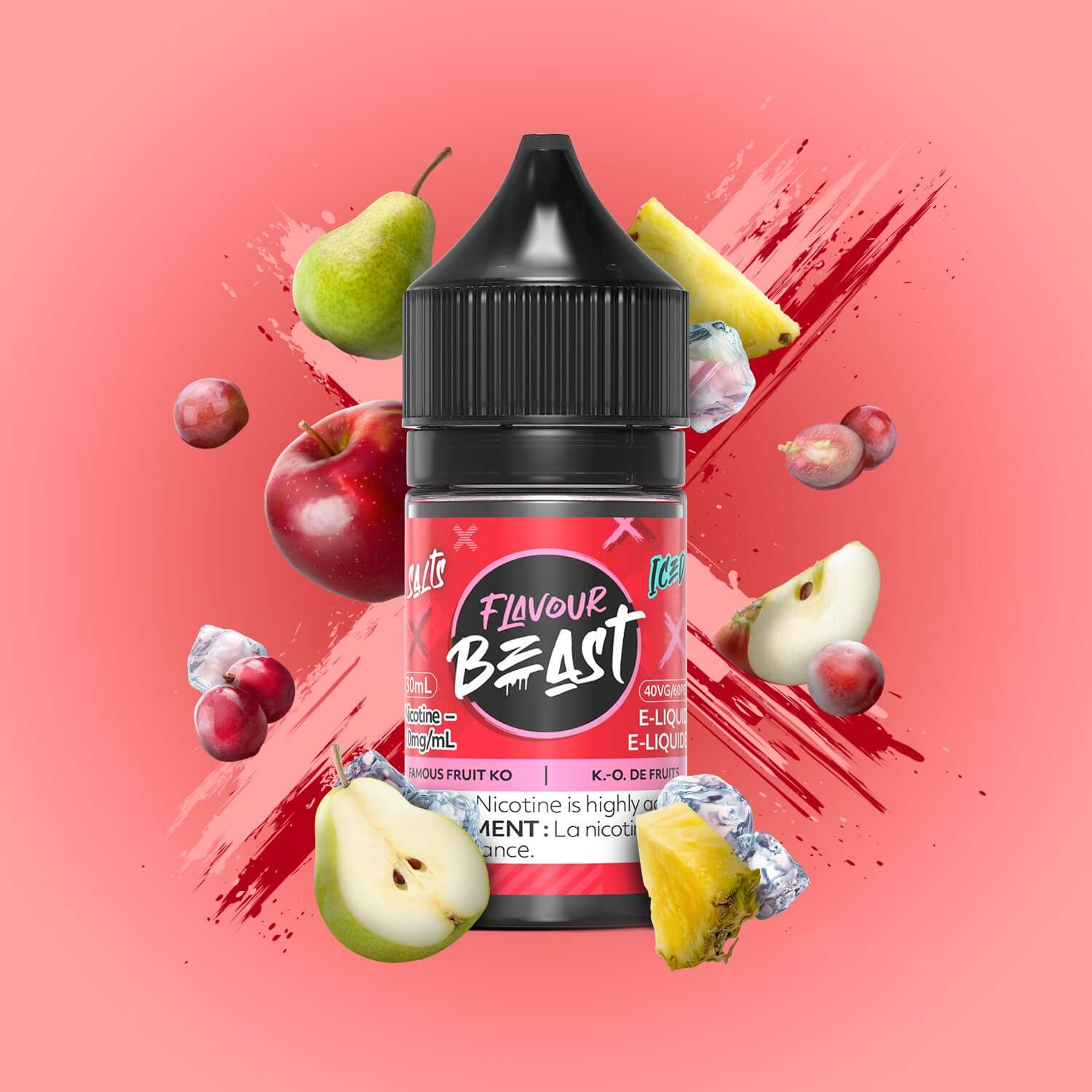 Buy Cheap FLAVOUR BEAST SALT 10MG/ML-FAMOUS FRUIT KO ICE - Vape Online   Clutch Vape