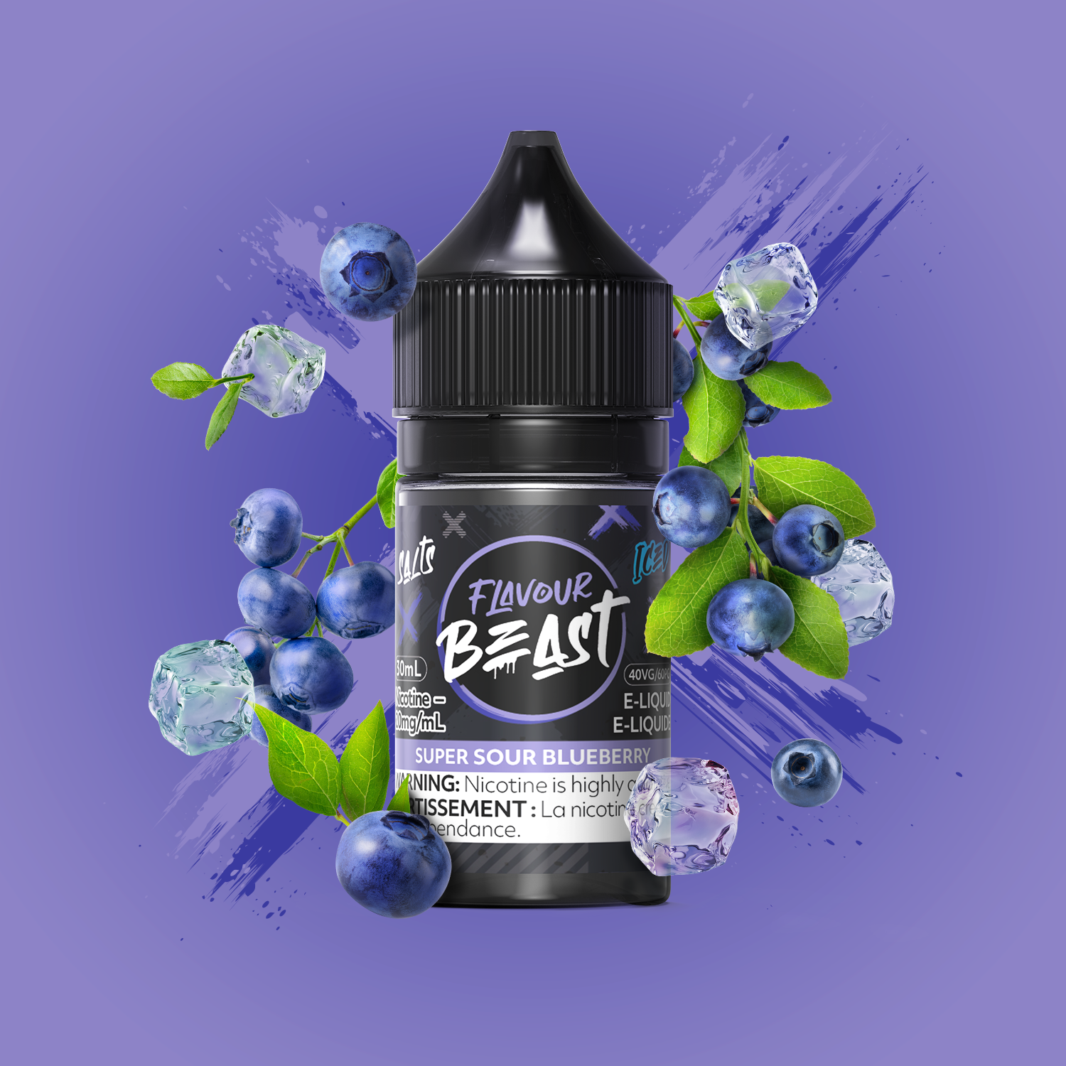 FLAVOUR BEAST SALT 20MG/ML-SUPER SOUR BLUEBERRY