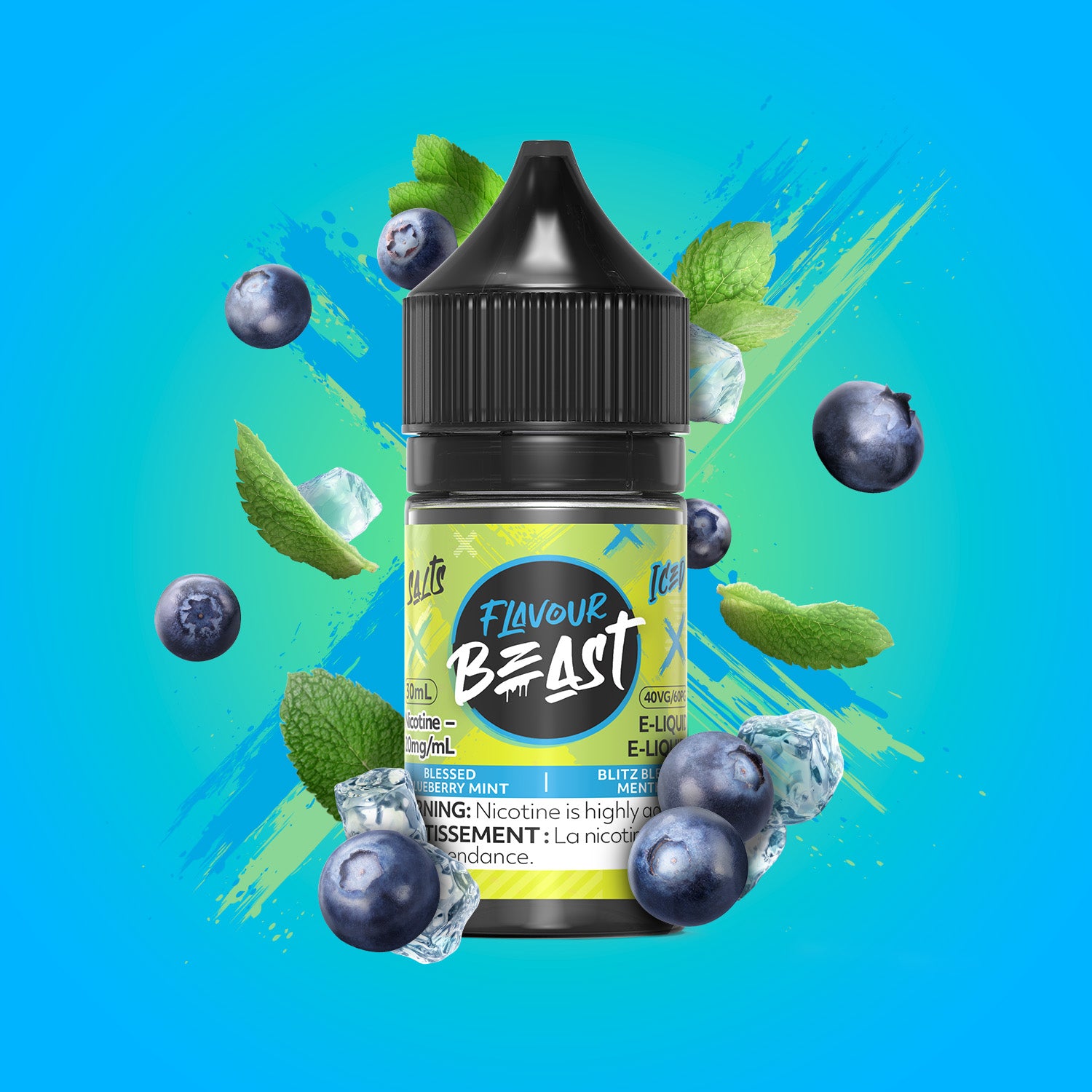 FLAVOUR BEAST SALT - BLESSED BLUEBERRY MINT 20MG/ML