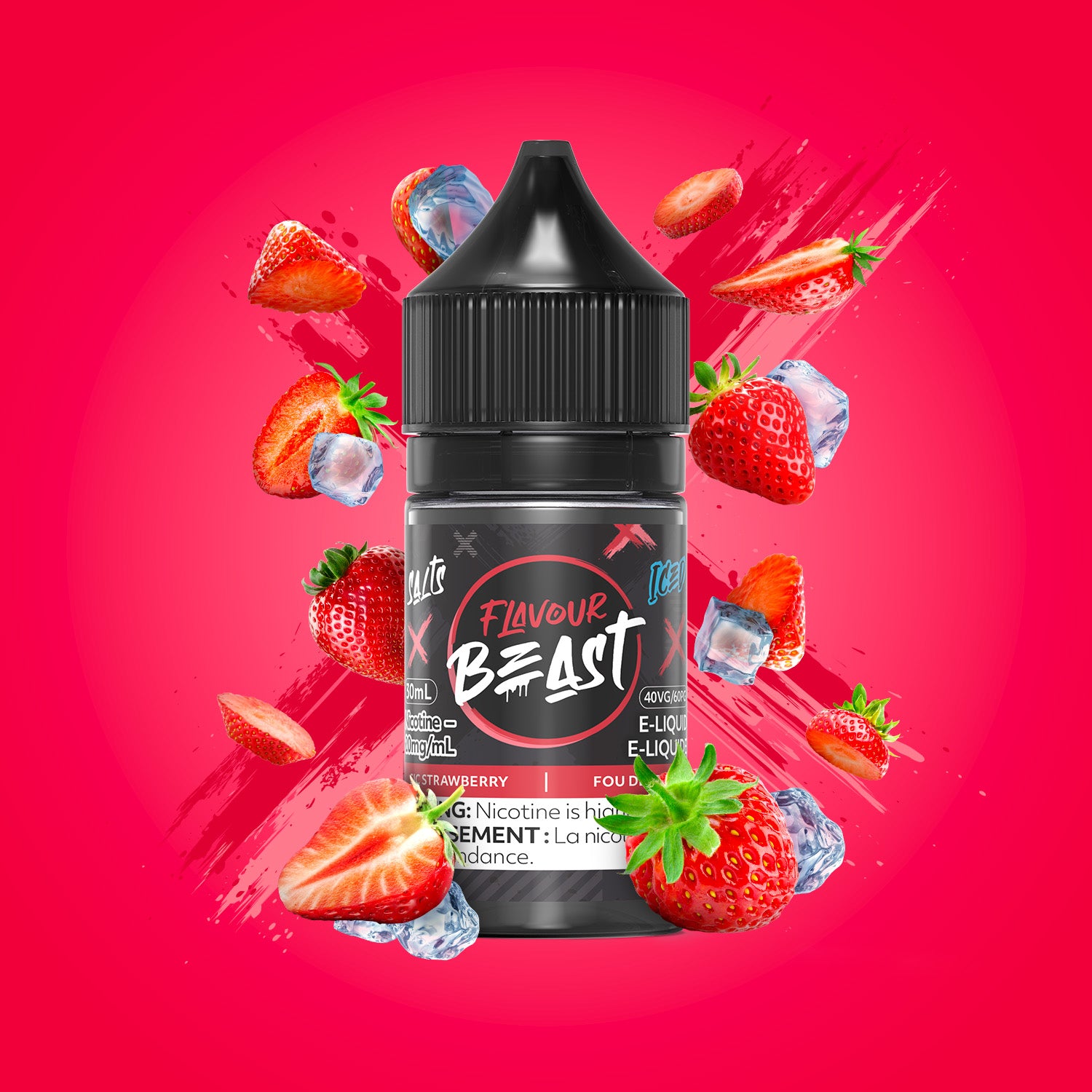 FLAVOUR BEAST SALT 20MG/ML-SIC STRAWBERRY