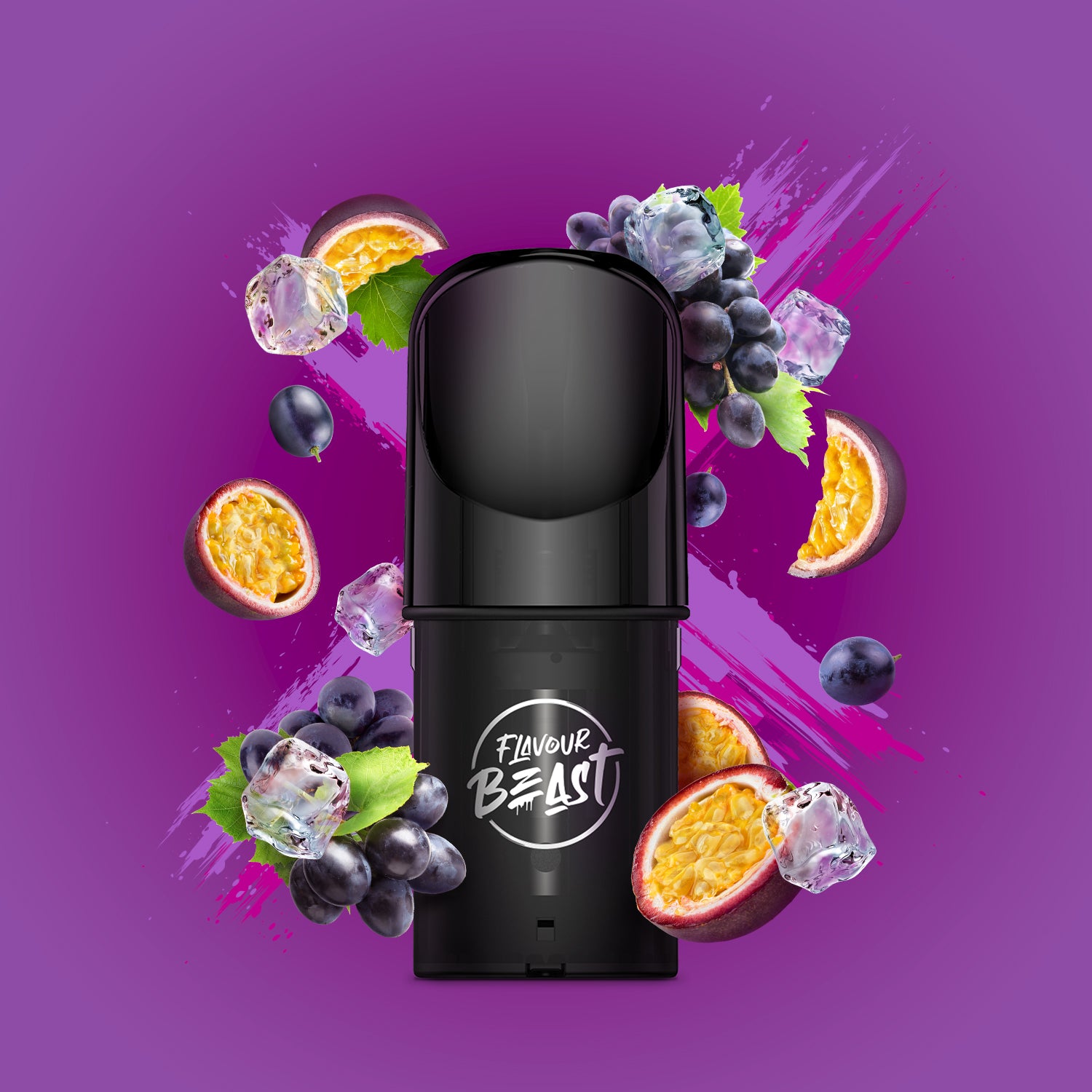 FLAVOUR BEAST POD - GROOVY GRAPE PASSIONFRUIT ICED