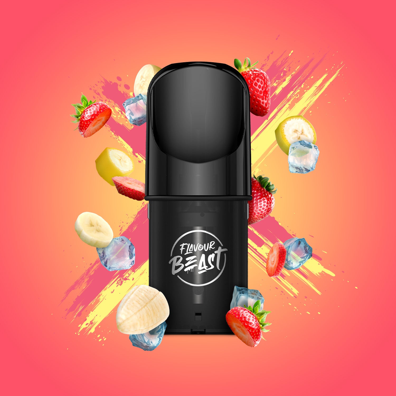 FLAVOUR BEAST POD - STR8 UP STRAWBERRY BANANA