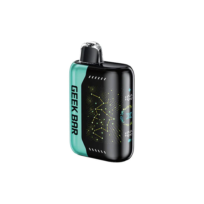 GEEK BAR PULSE X disposable vape in coconut ice flavor, stylish design with e-liquid capacity.