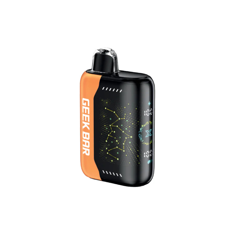 GEEK BAR PULSE X Disposable vape featuring Tropical Orange Ice flavor in a modern design.