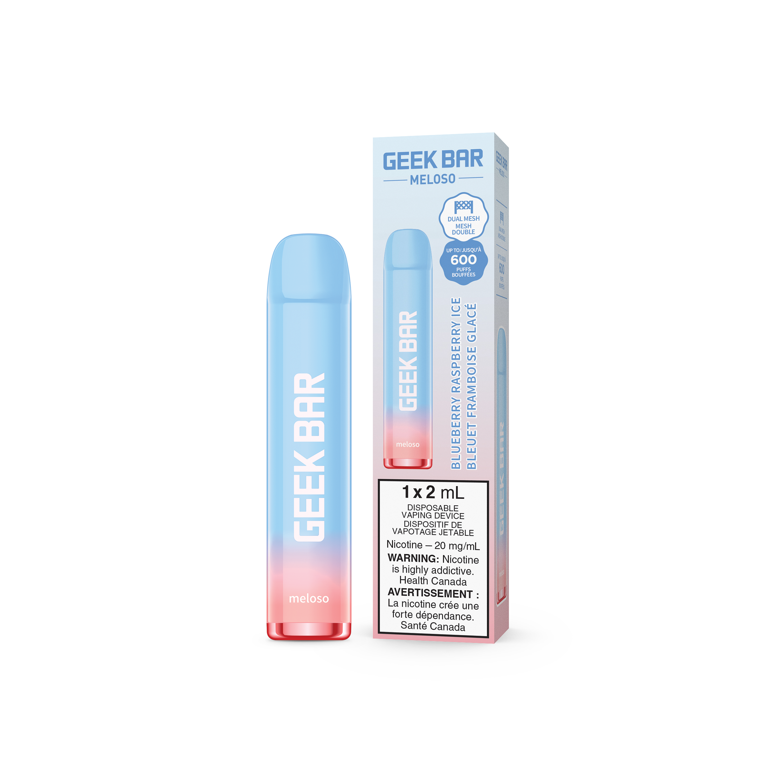 Geek Bar 600 Puffs - Blueberry Raspberry Ice | Clutch Vape