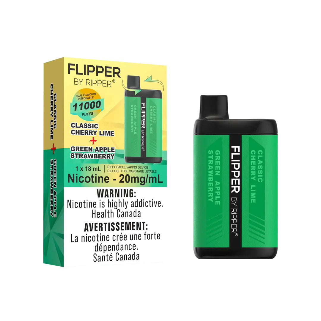 FLIPPER - CLASSIC CHERRY LIME+GREEN APPLE STRAWBERRY - Clutch Vape