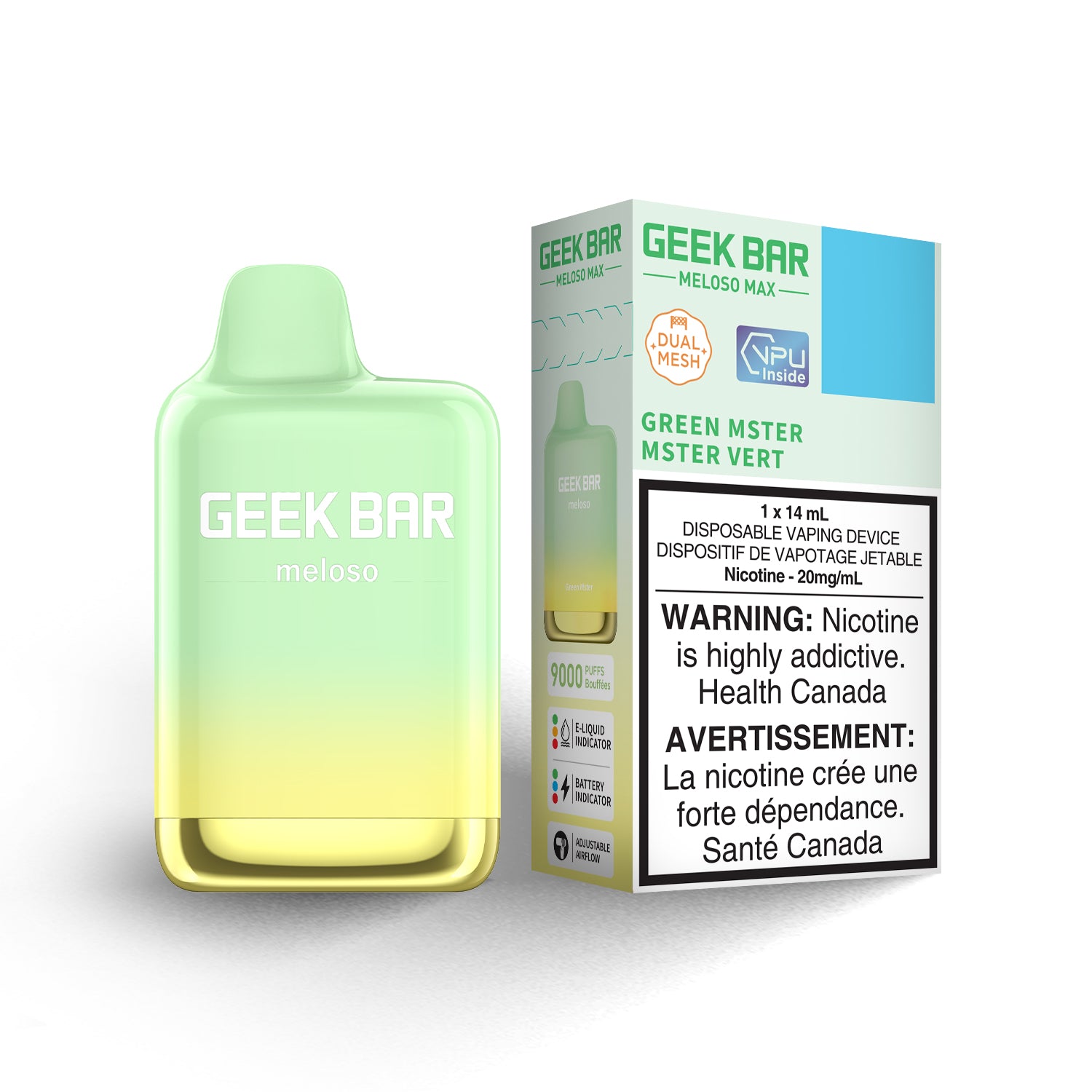 GEEK BAR 9000 - GREEN MSTER