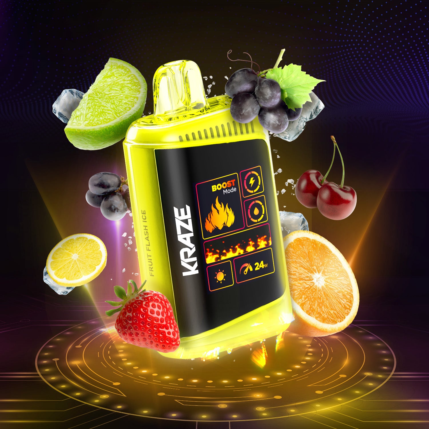 KRAZE HD MEGA - GLACE FLASH AUX FRUITS