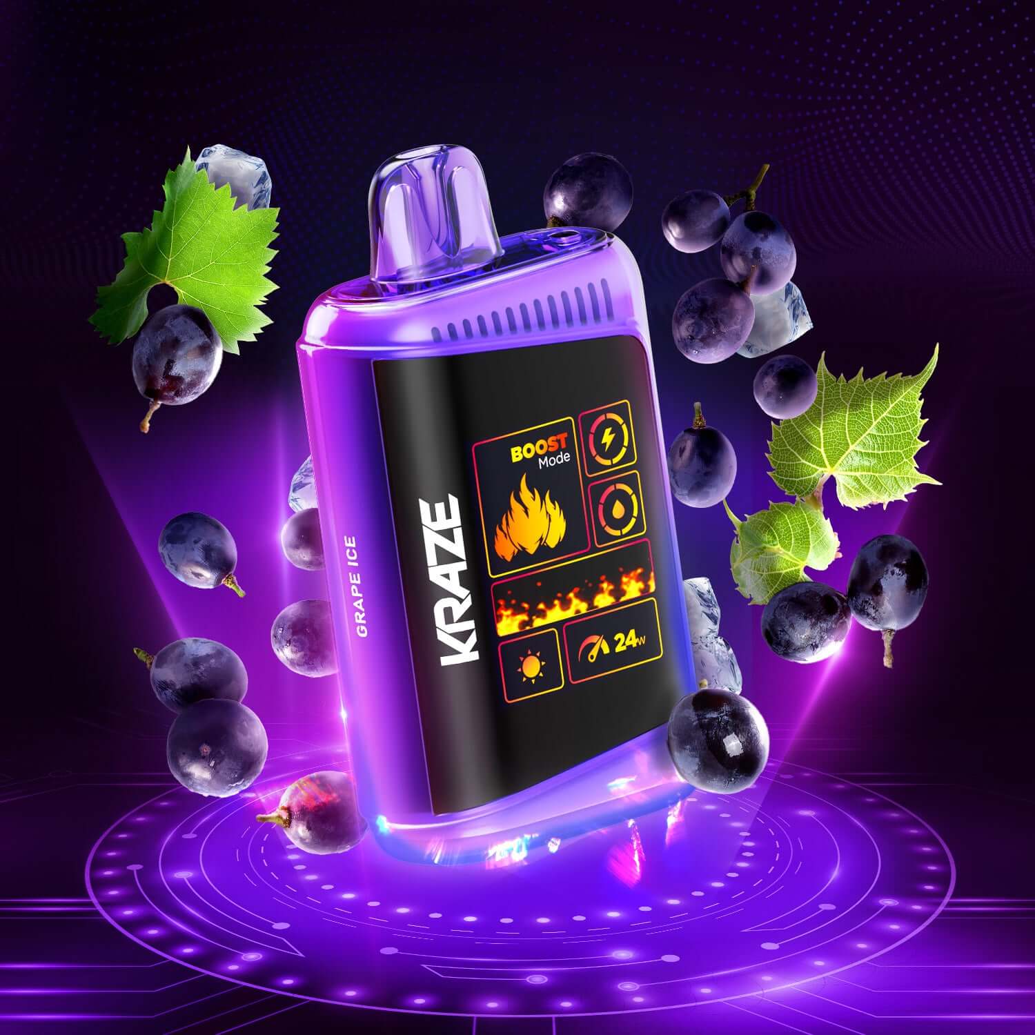 kraze disposable vape Buy Cheap KRAZE HD MEGA - GRAPE ICE