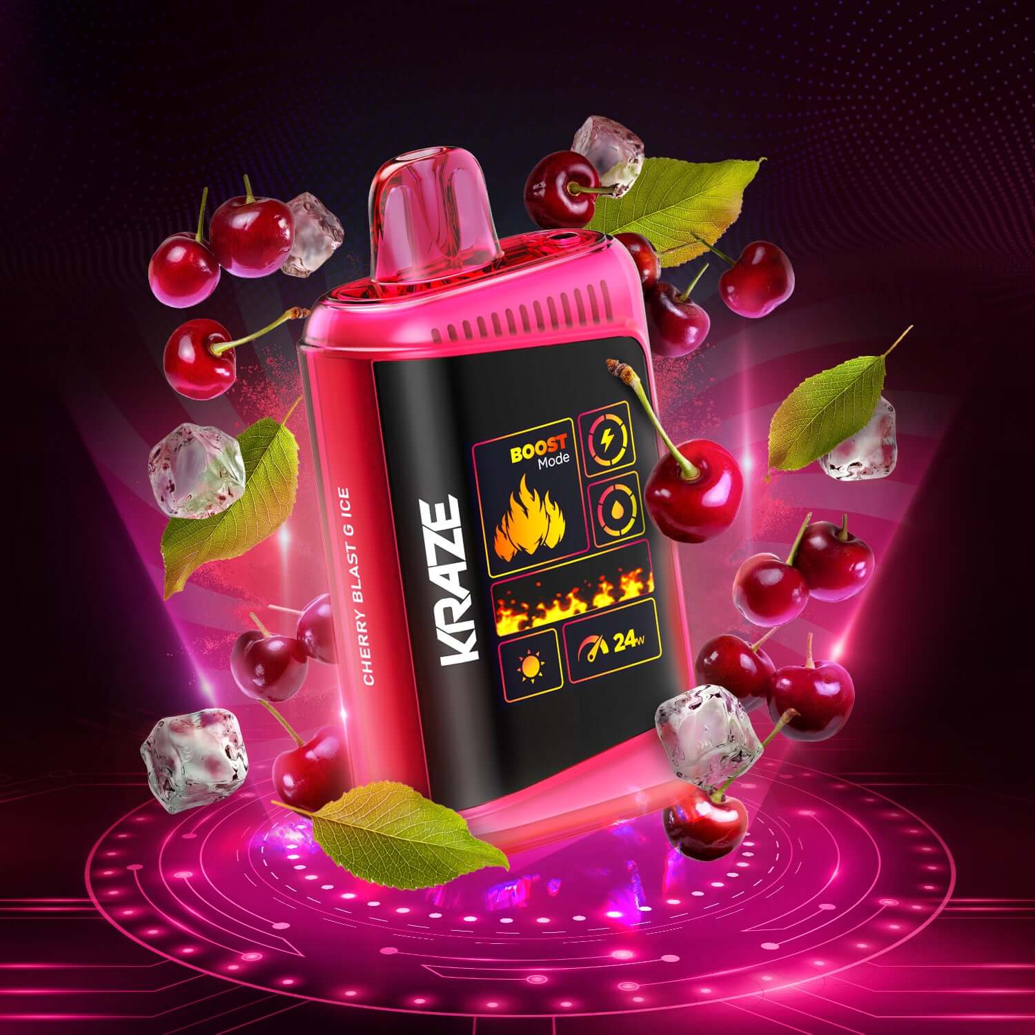 Buy Cheap KRAZE HD MEGA - CHERRY BLAST G ICE - Vape shop Online
