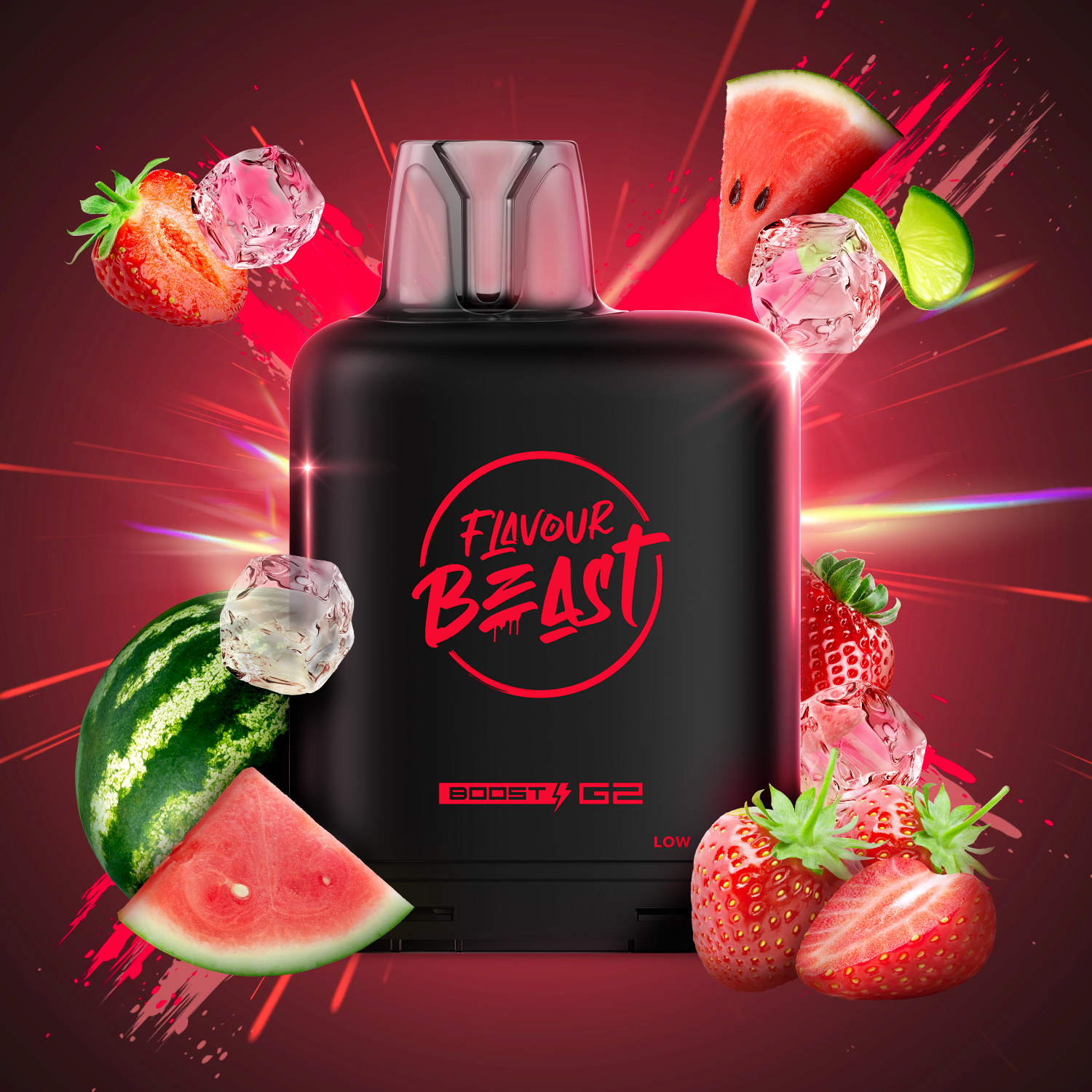 LEVEL X FLAVOUR BEAST 15/25K - SAVAGE STRAWBERRY WATERMELON