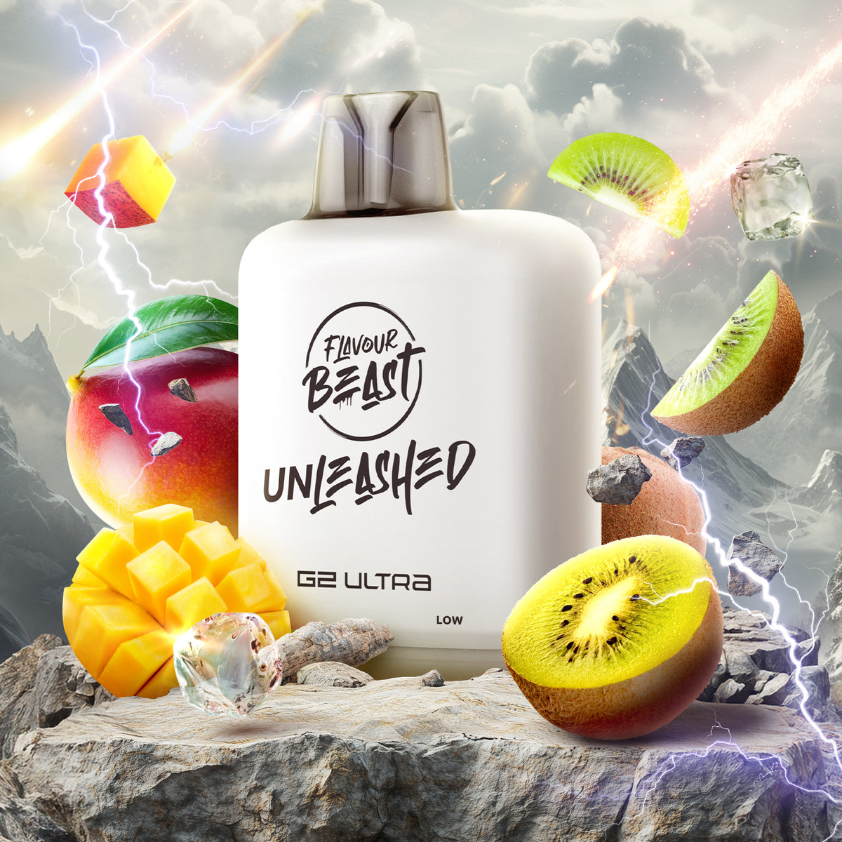 LEVEL X G2 ULTRA FLAVOUR BEAST UNLEASHED 50k - EPIC KIWI MANGO
