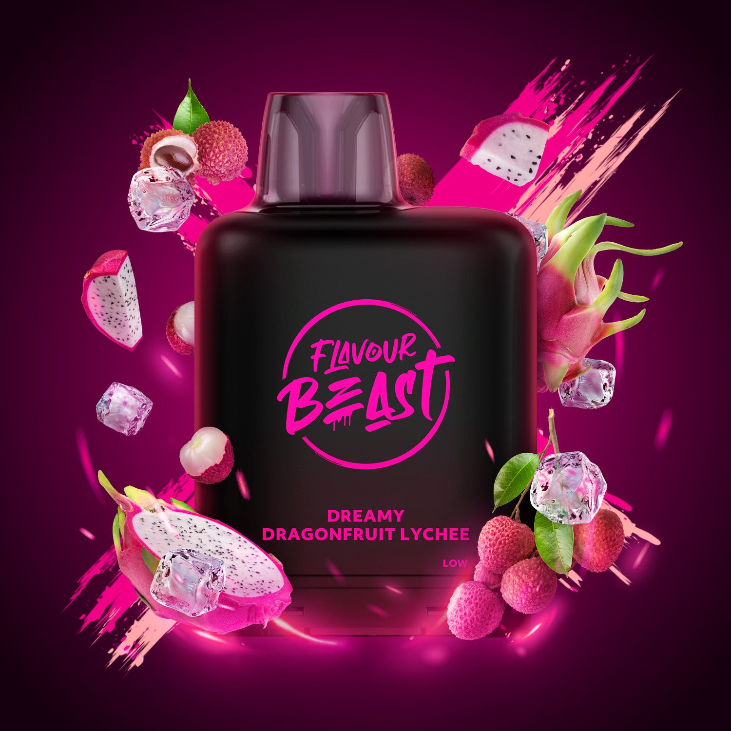 LEVEL X FLAVOUR BEAST 25K - DREAMY DRAGONFRUIT LYCHEE ICED - Clutch Vape