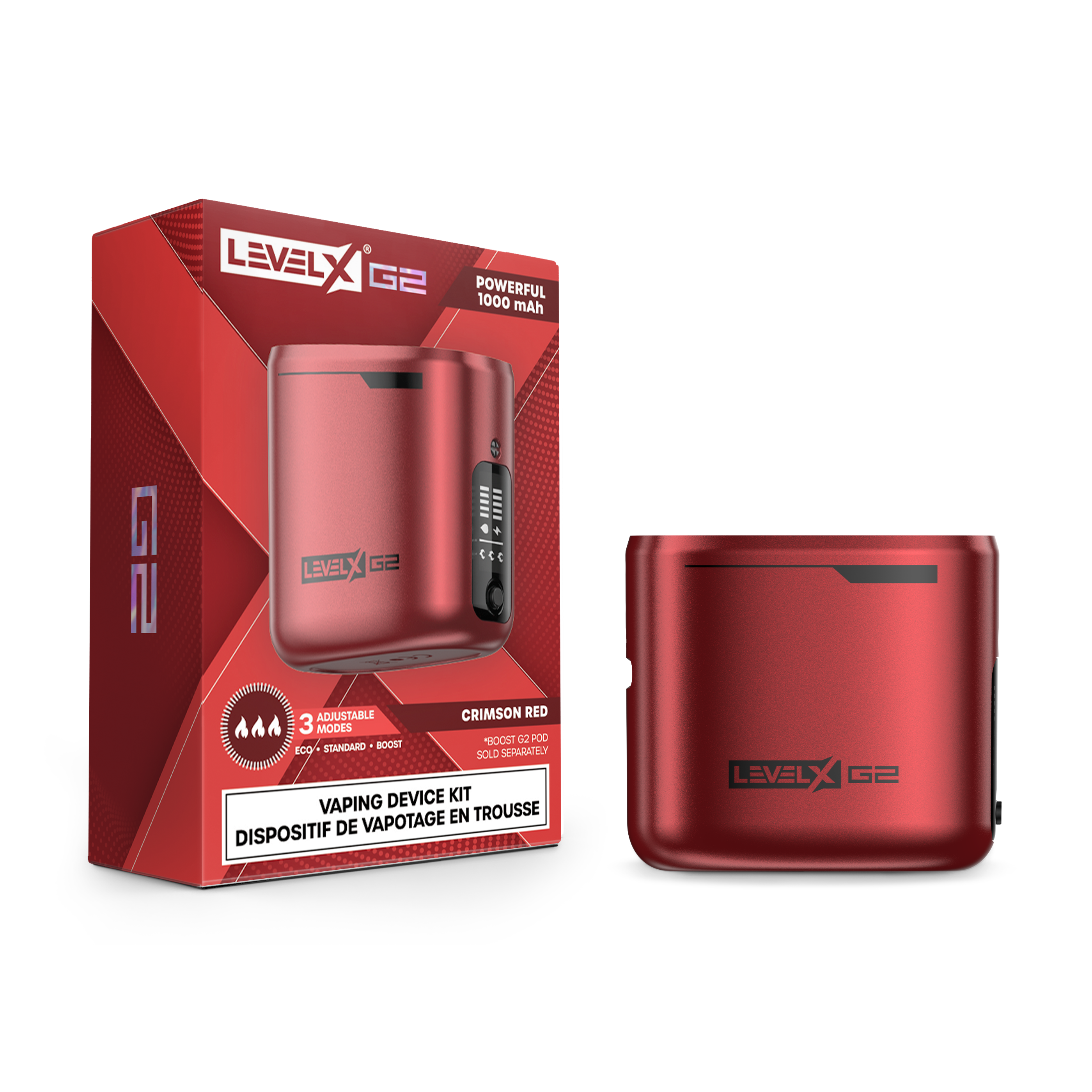 LEVEL X G2 1000 MAH - CRIMSON RED