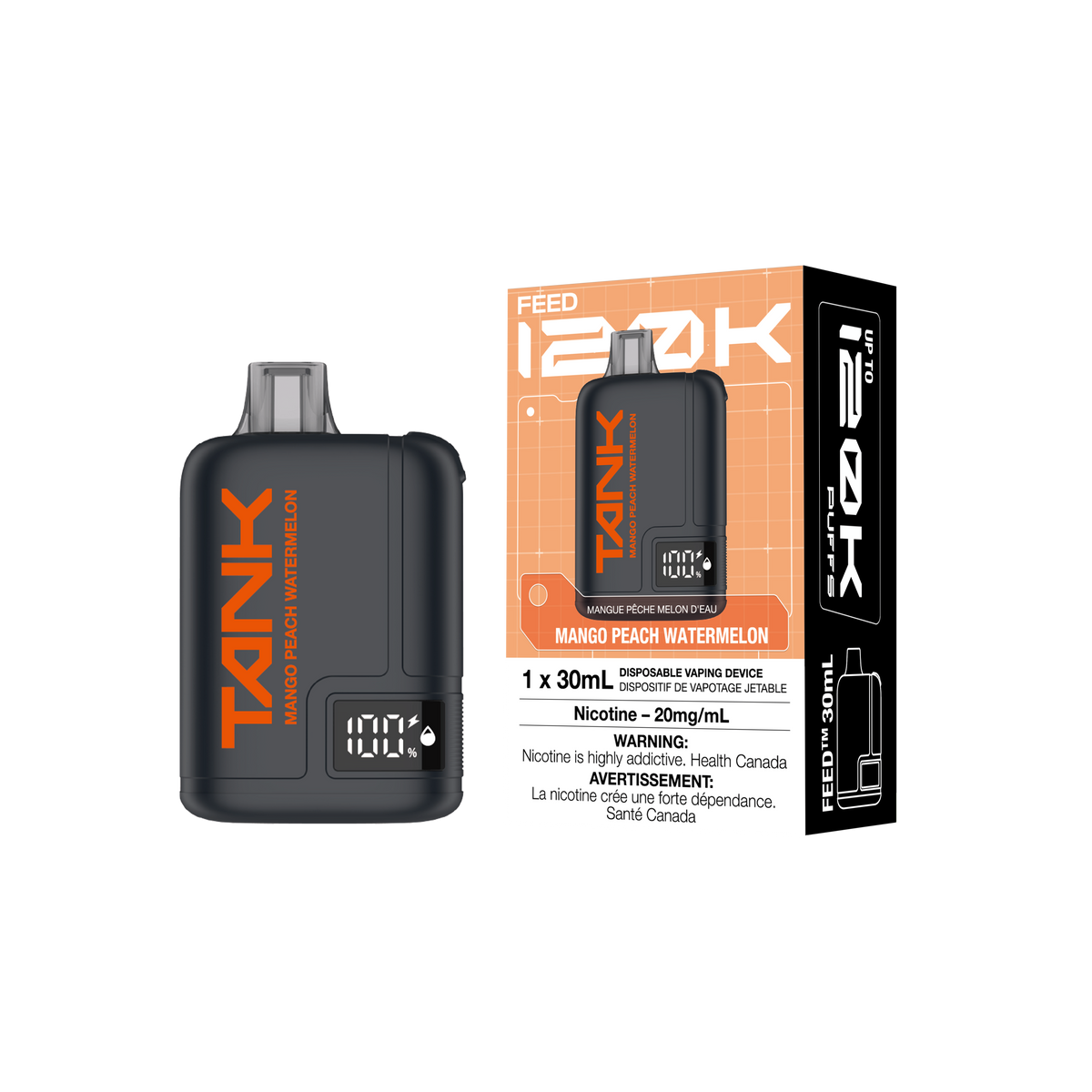 FEED TANK 120K - MANGO PEACH WATERMELON