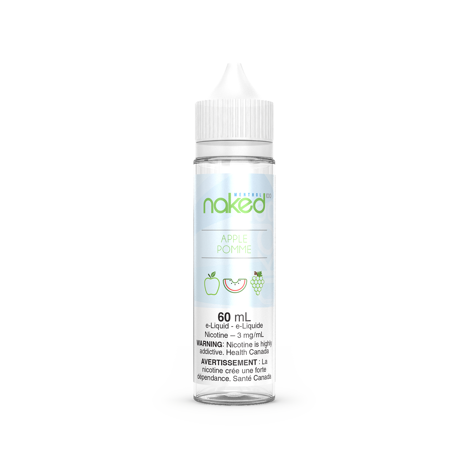 NAKED 100 - FREEBASE 3MG/ML - APPLE MENTHOL