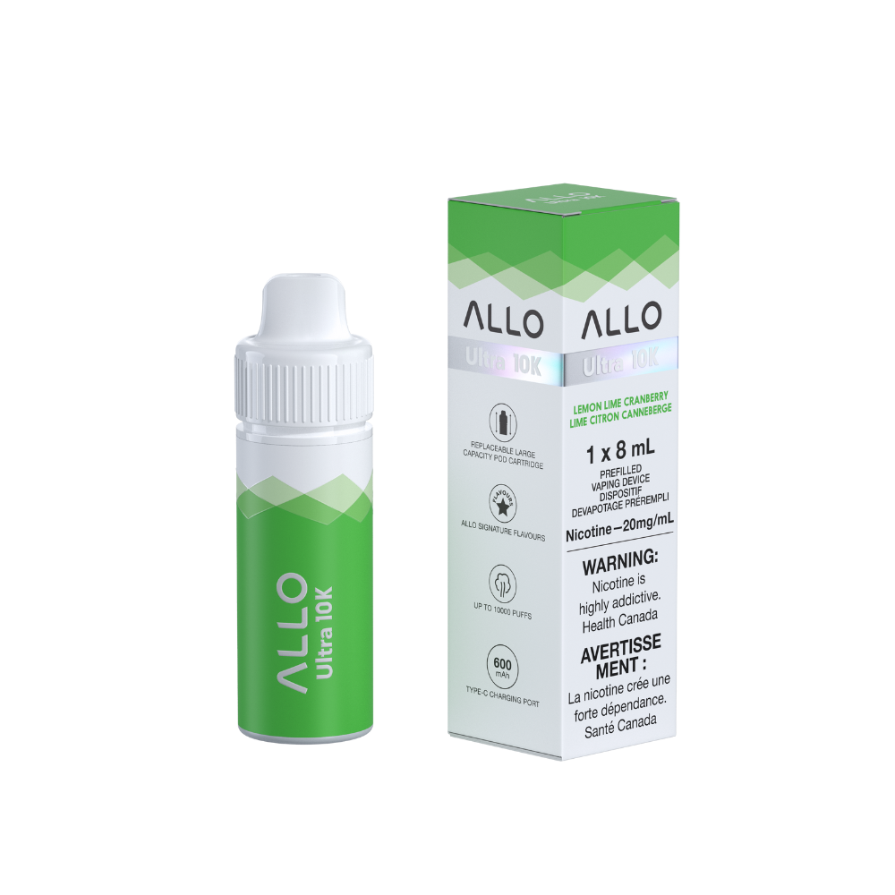 Allo Ultra 10K Puffs Hybrid - Starter kit - LEMON LIME CRANBERRY