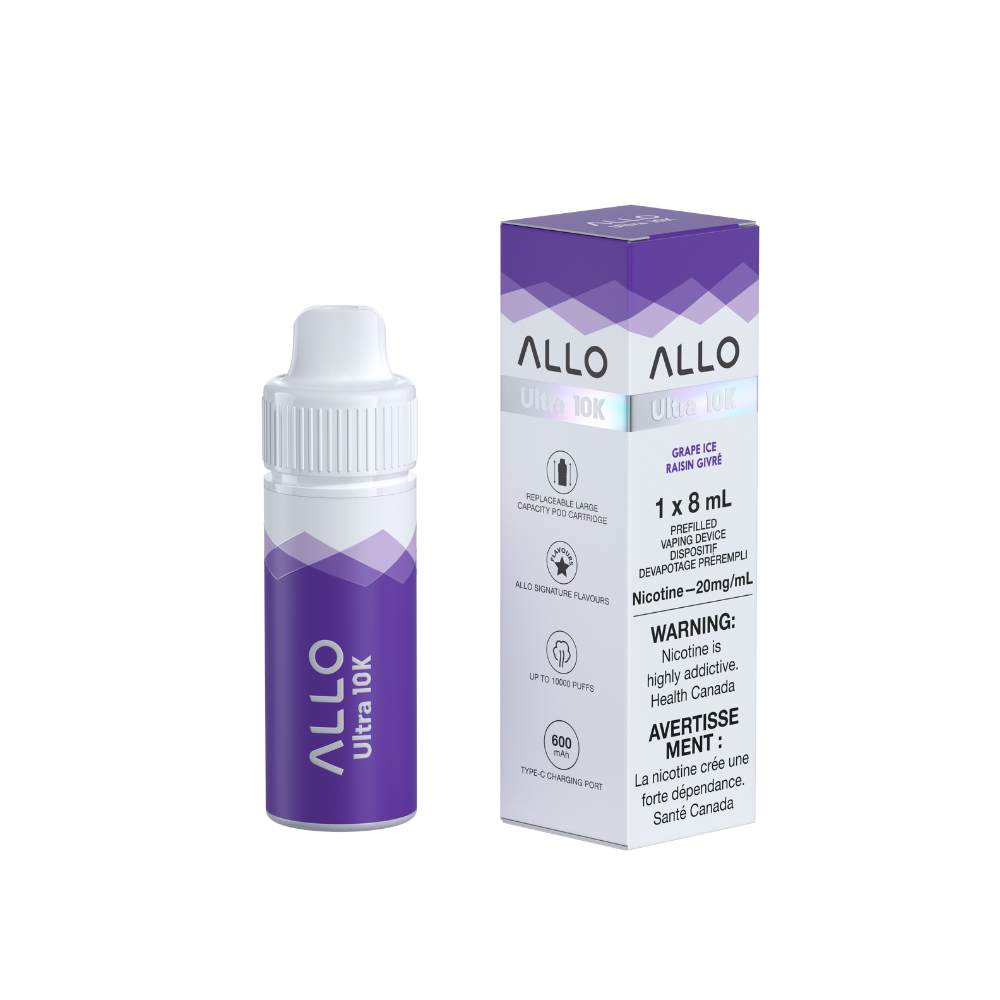 Allo Ultra 10K Puffs Hybrid - Starter kit - GRAPE ICE