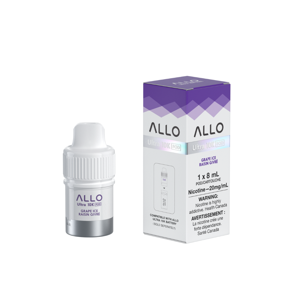 Allo Ultra 10K Puffs Hybrid - Pods - GRAPE ICE