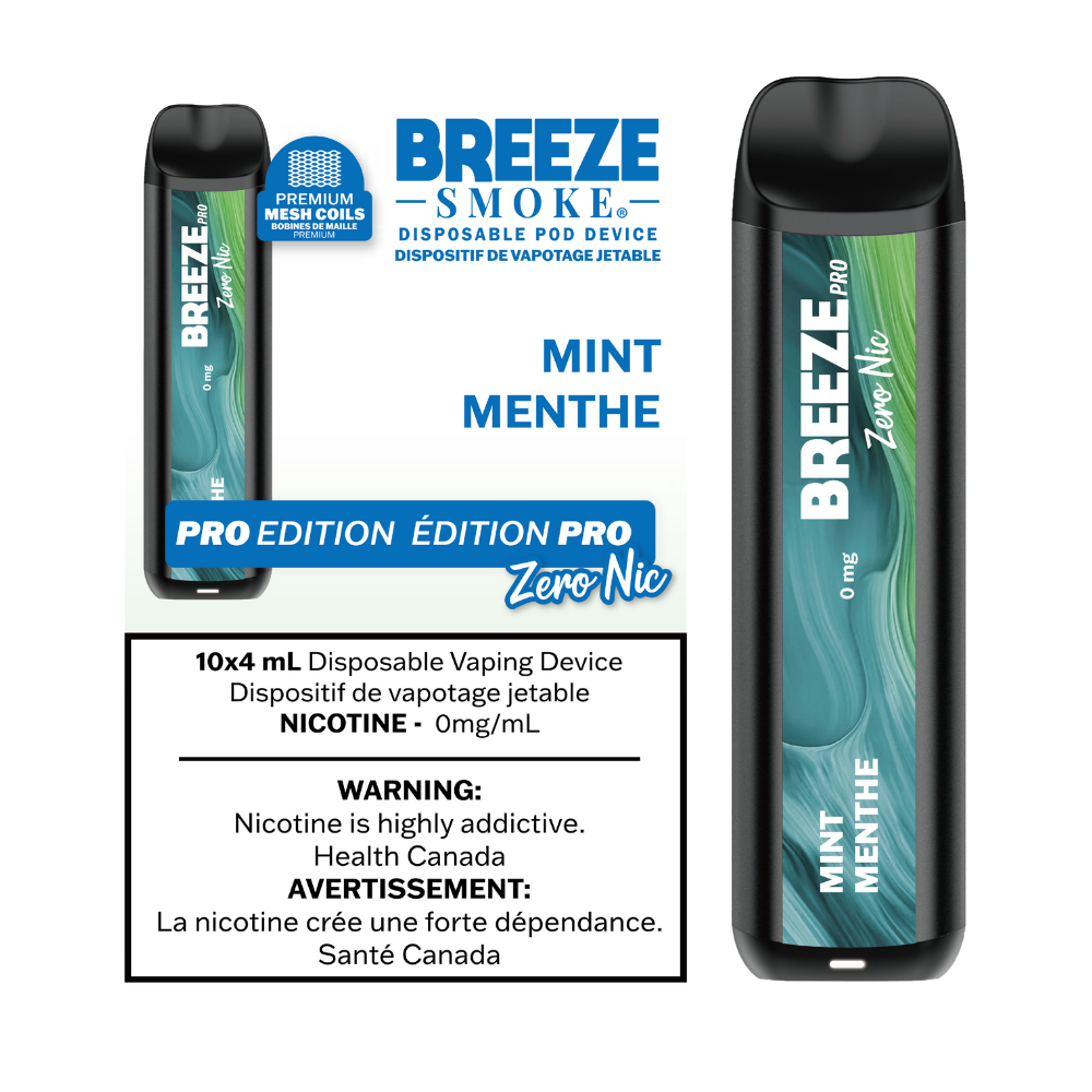 BREEZE ZERO NIC - MINT  Clutch Vape