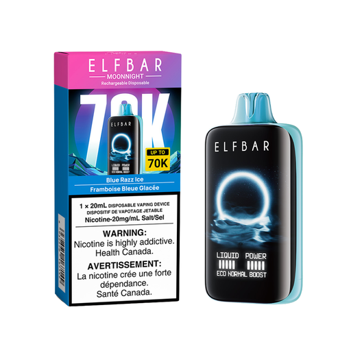 ELF BAR - Moon Night 70K - BLUE RAZZ ICE