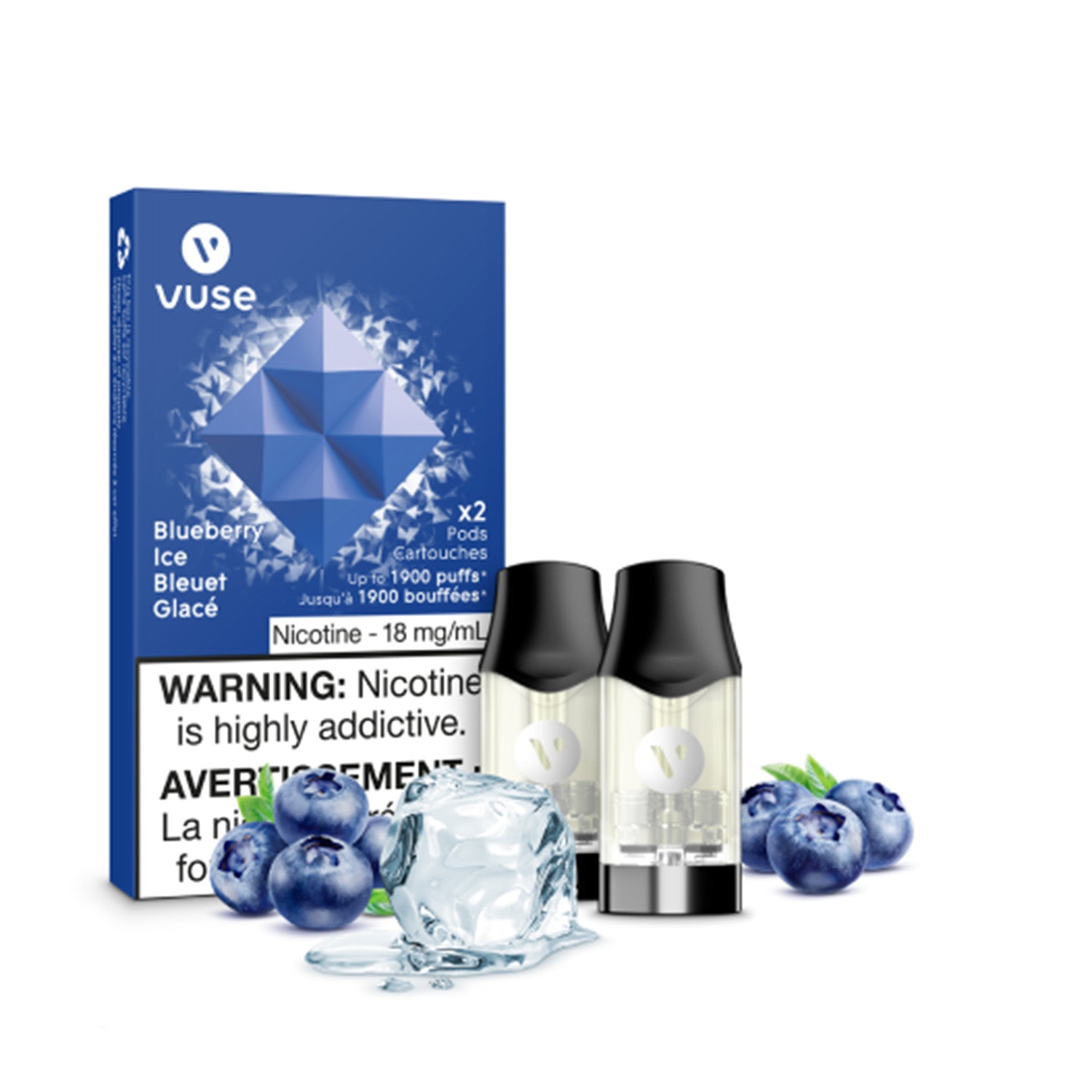 VUSE - GLACE BLEUET 18MG/ML