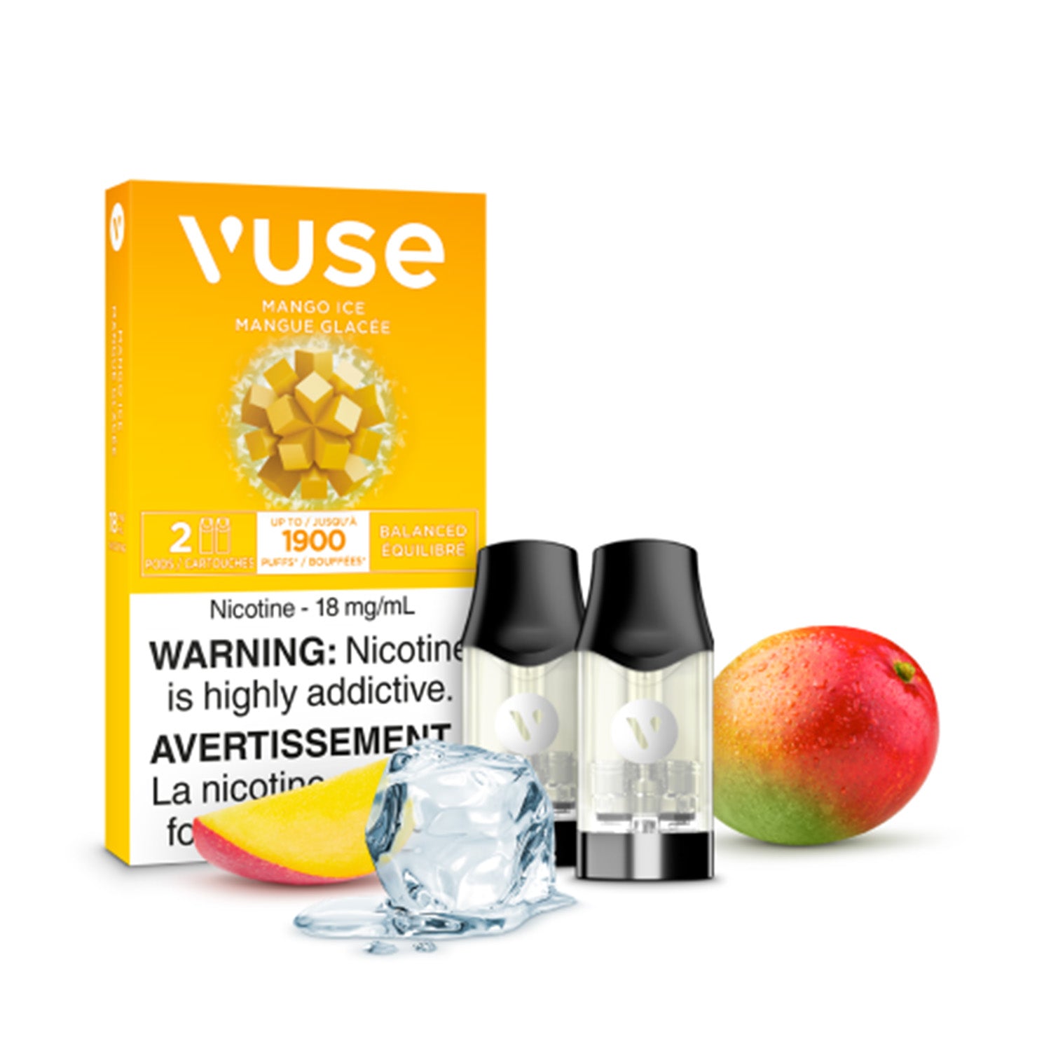 VUSE - GLACE À LA MANGUE 18MG/ML