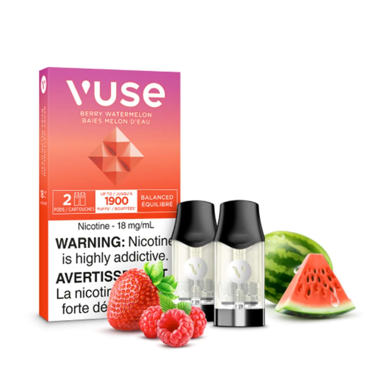 elfbar elfa master akku Vuse Watermelon Ice Refill Pods (10mg)