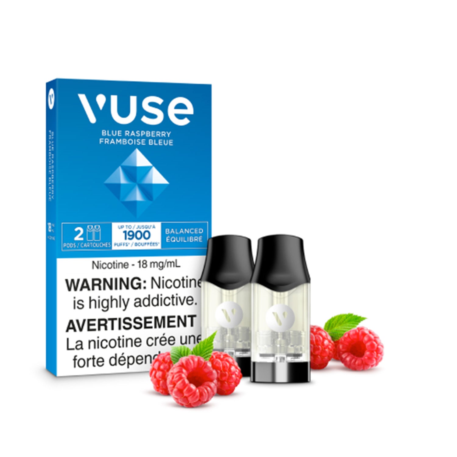 VUSE - FRAMBOISE BLEUE 18MG/ML