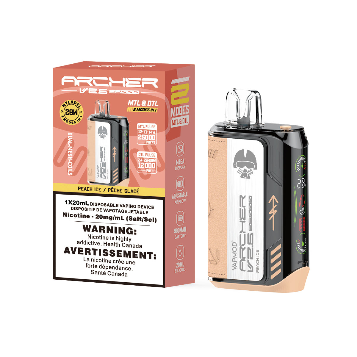 Archer 25K - Peach Ice