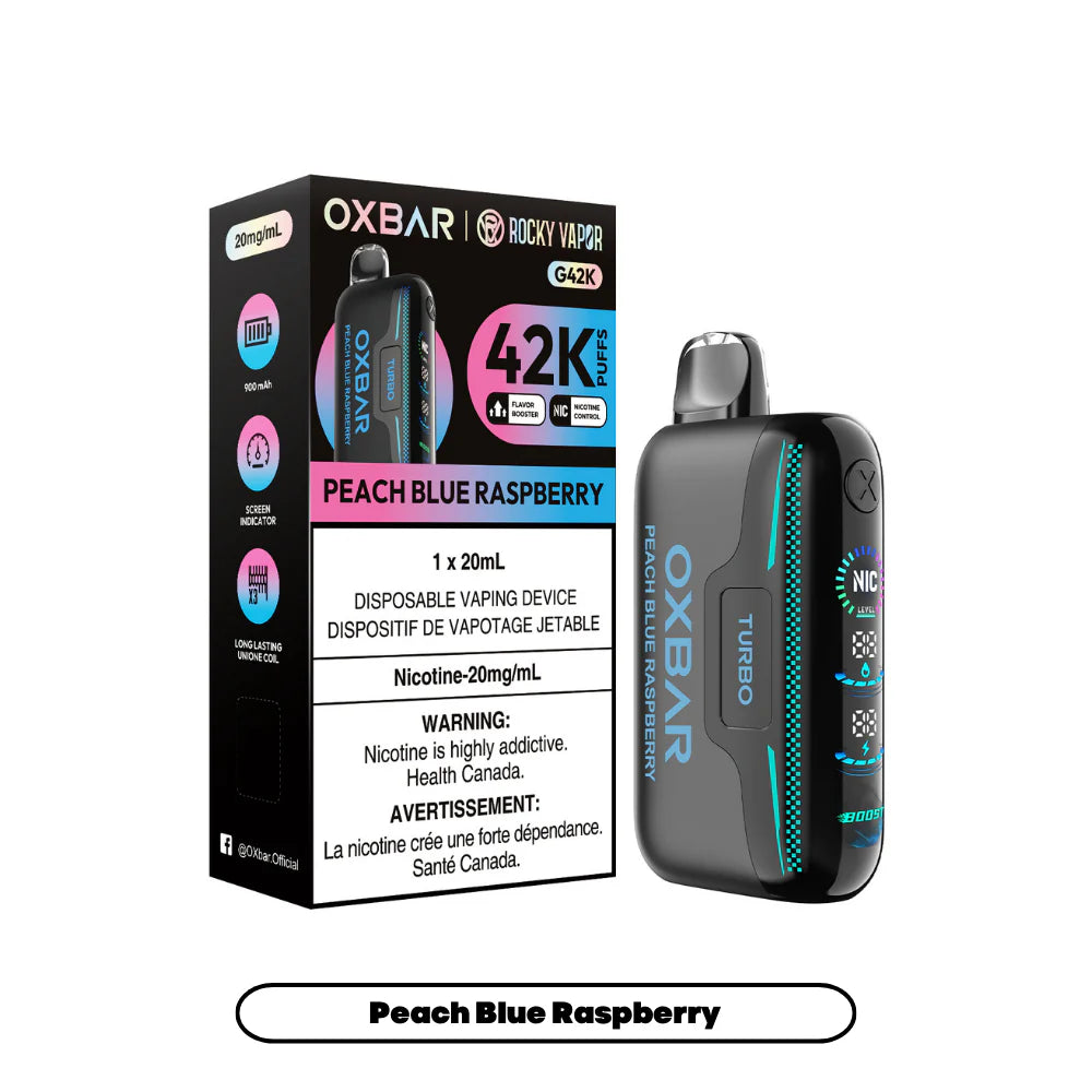 OXBAR 42K- PEACH BLUE RASPBERRY