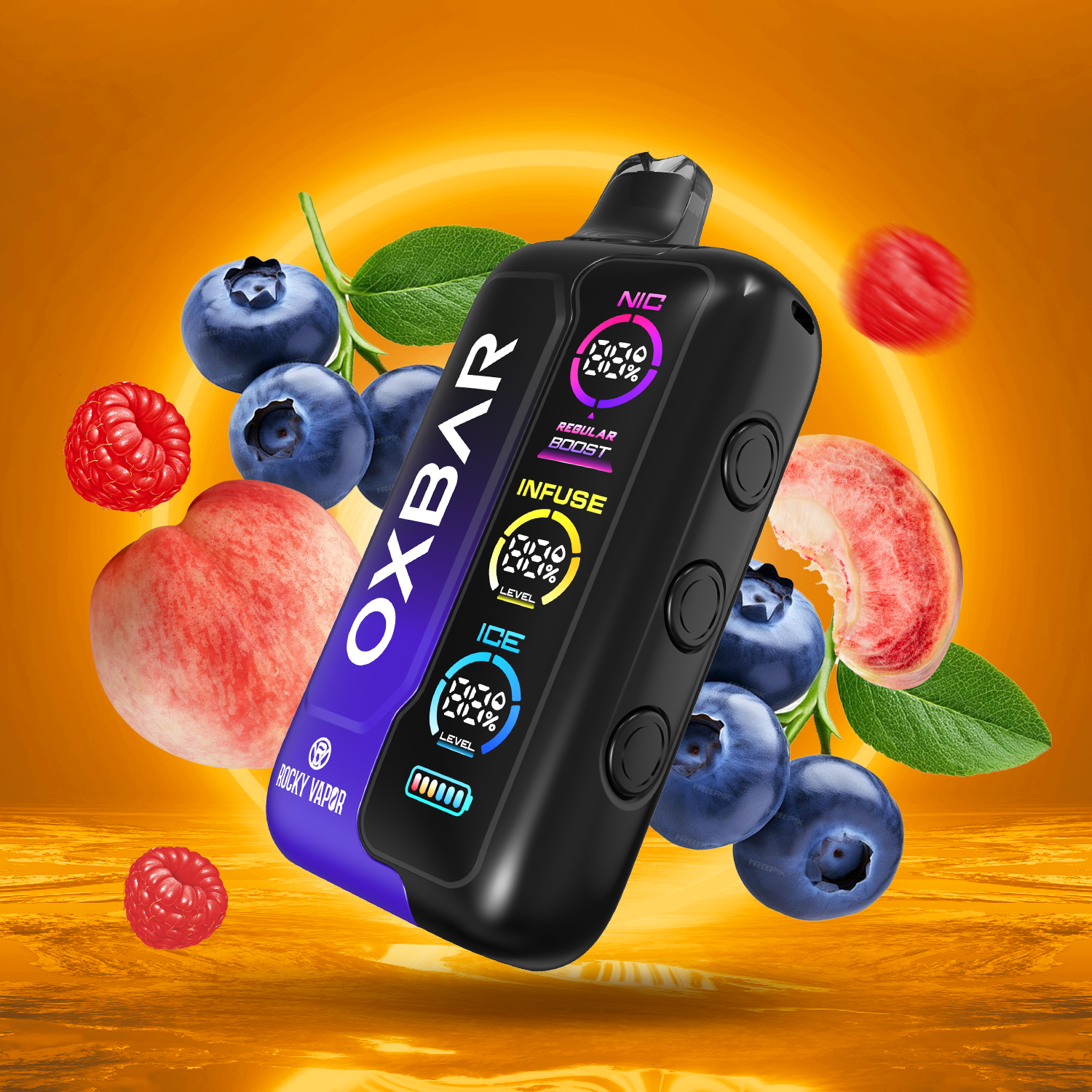 OXBAR TRI FUSION - PEACH BLUEBERRY RASPBERRY