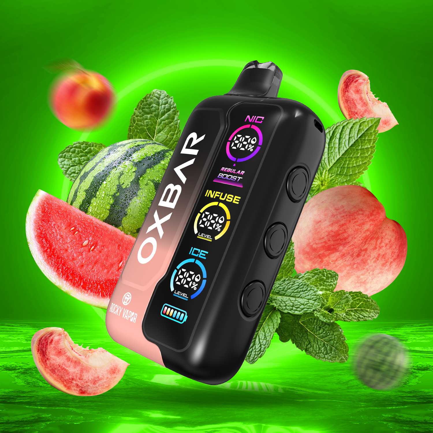 OXBAR TRI FUSION - PEACH WATERMELON ICE